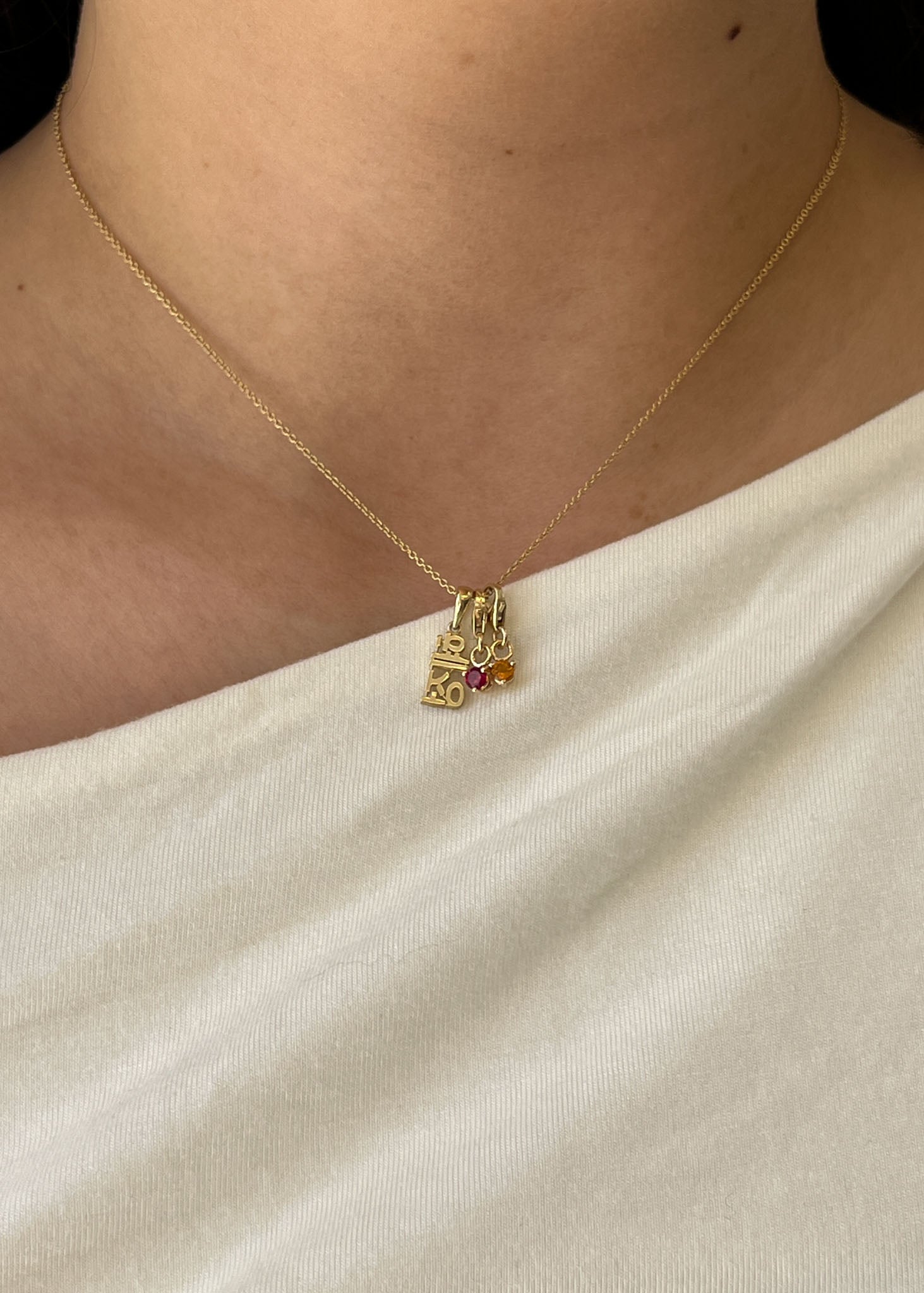 Ma-eum Birthstone Charm Ruby