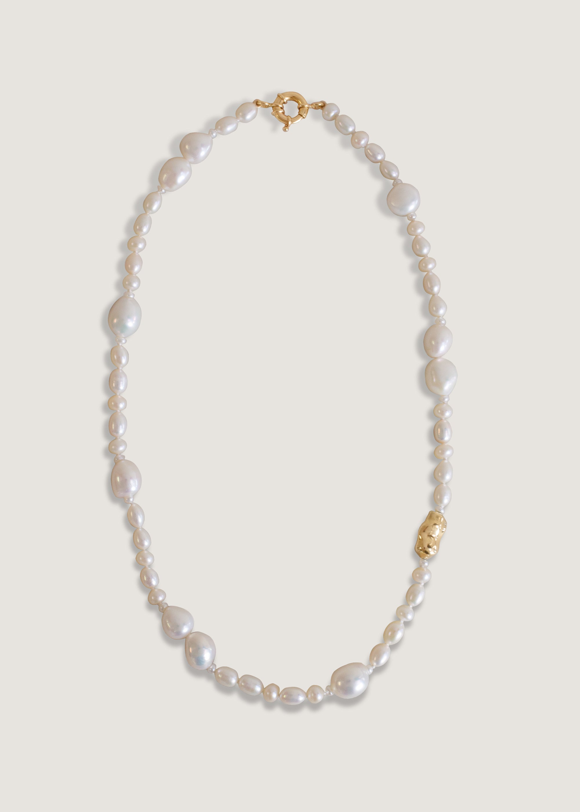 Kinn Studio 14k Gold Lucy Baroque Pearl Necklace