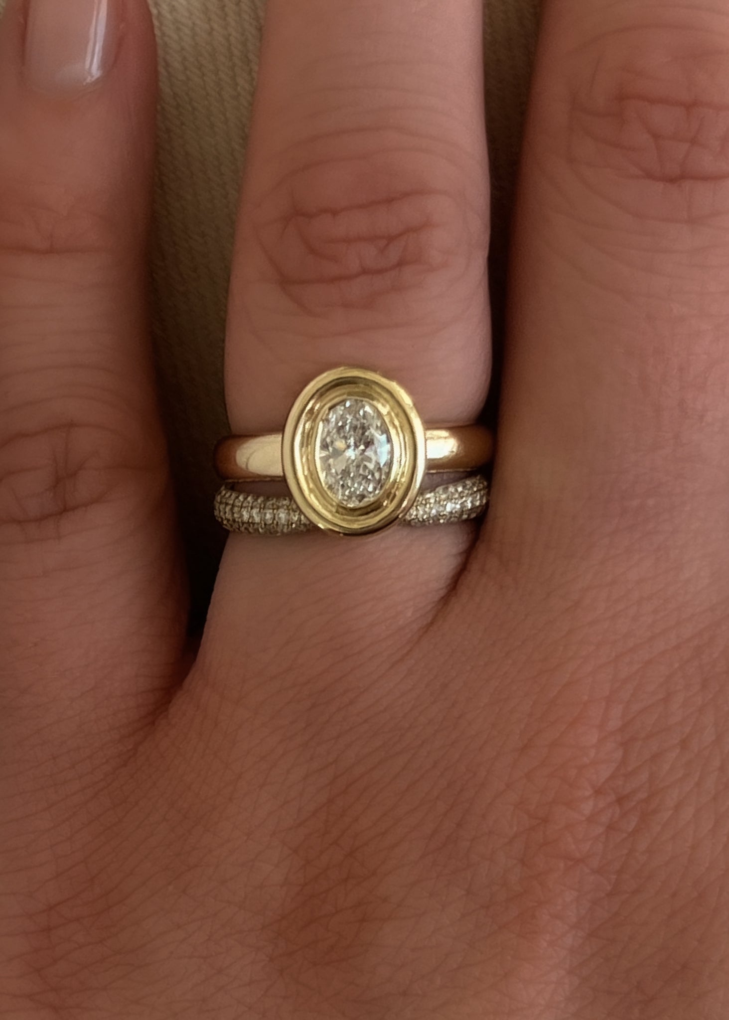 Jardin Oval Ring Diamond