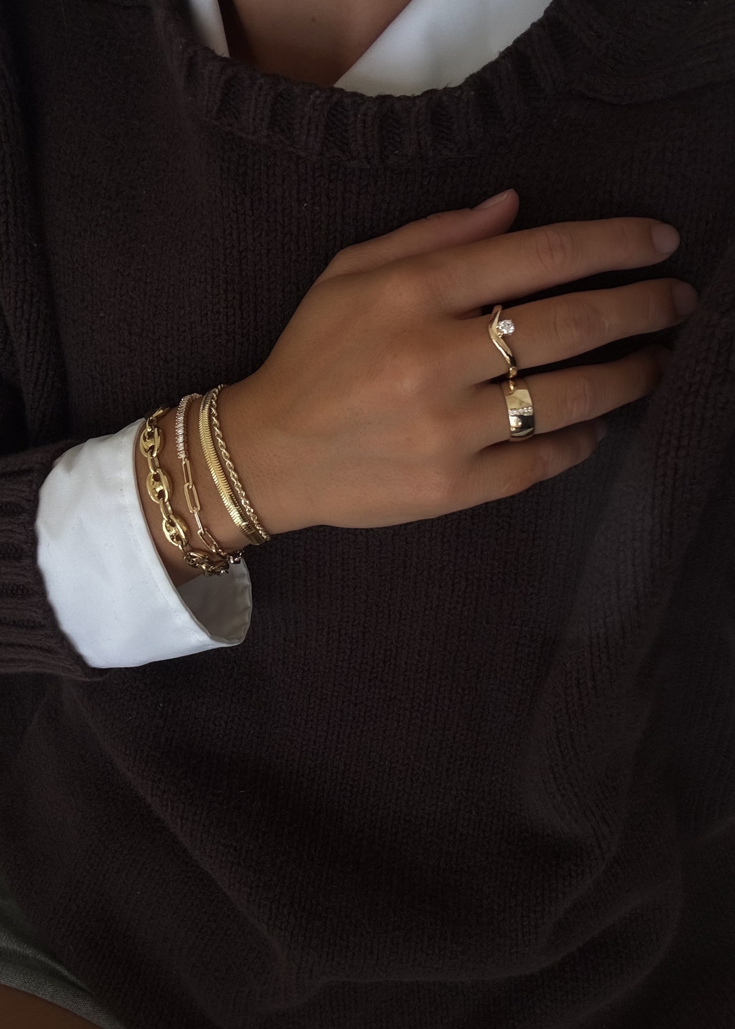 Katherine Curved Ring Diamond