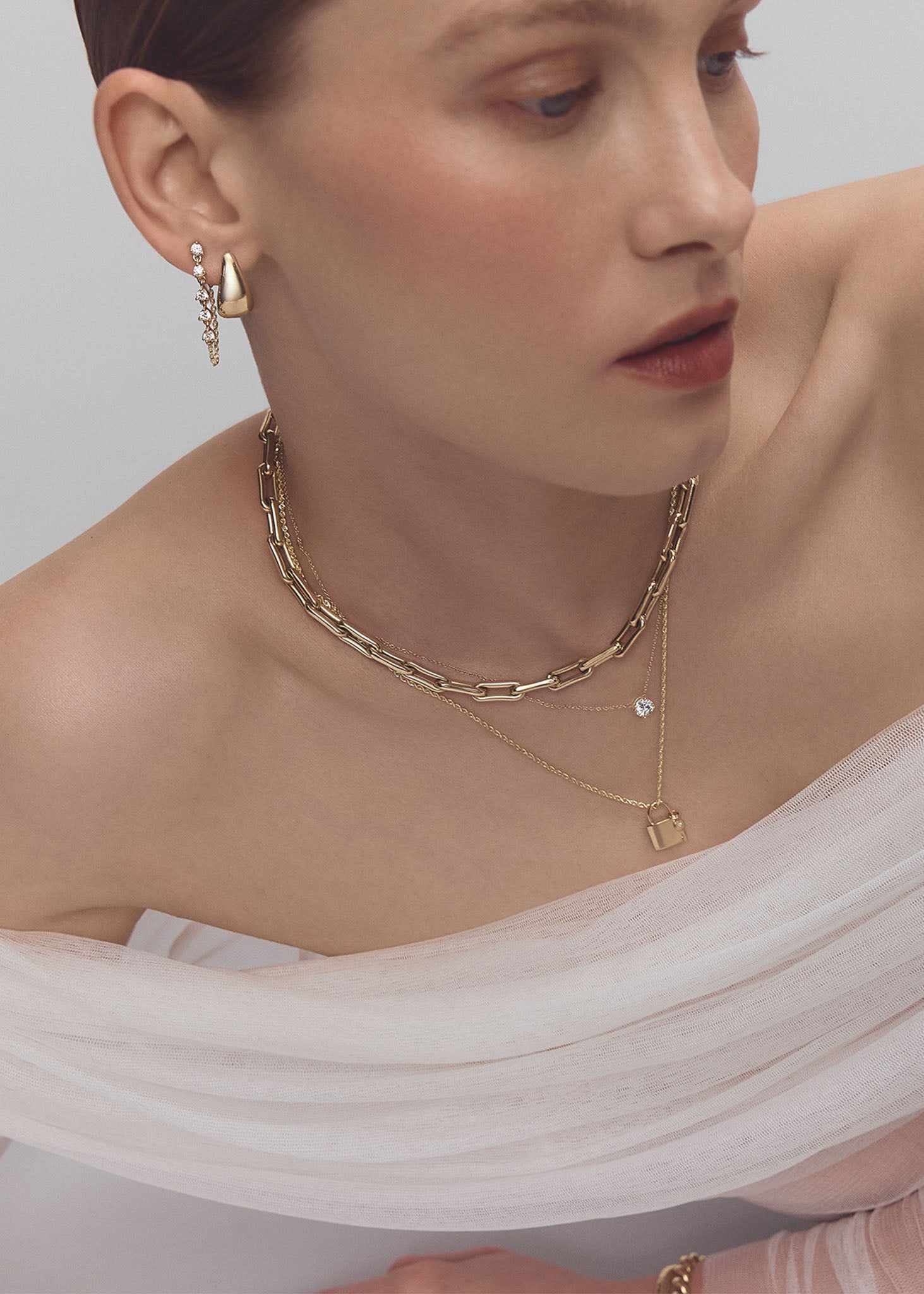 Anna Lock & Diamond Key Pendant