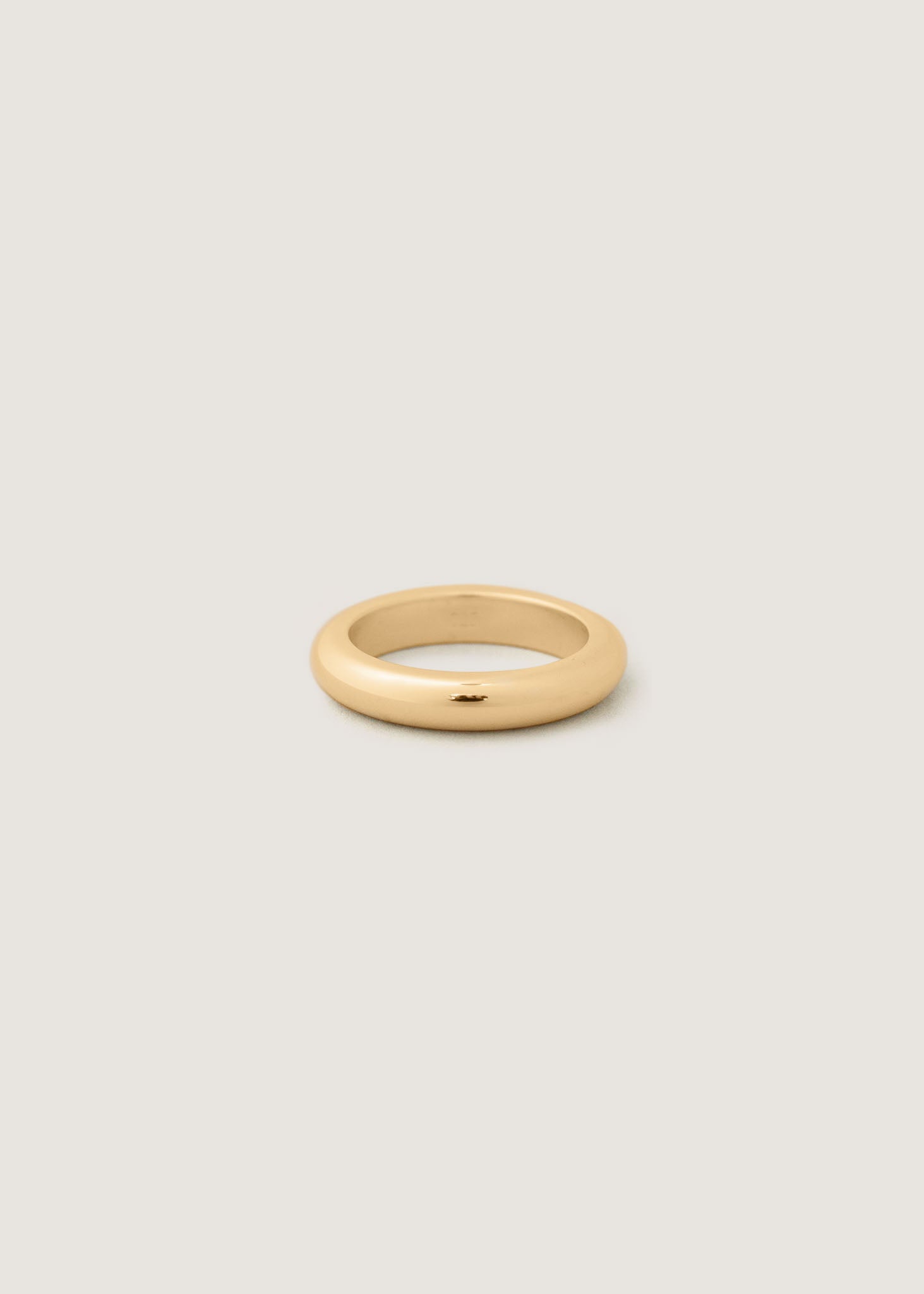 Chunky Tube Ring Gold