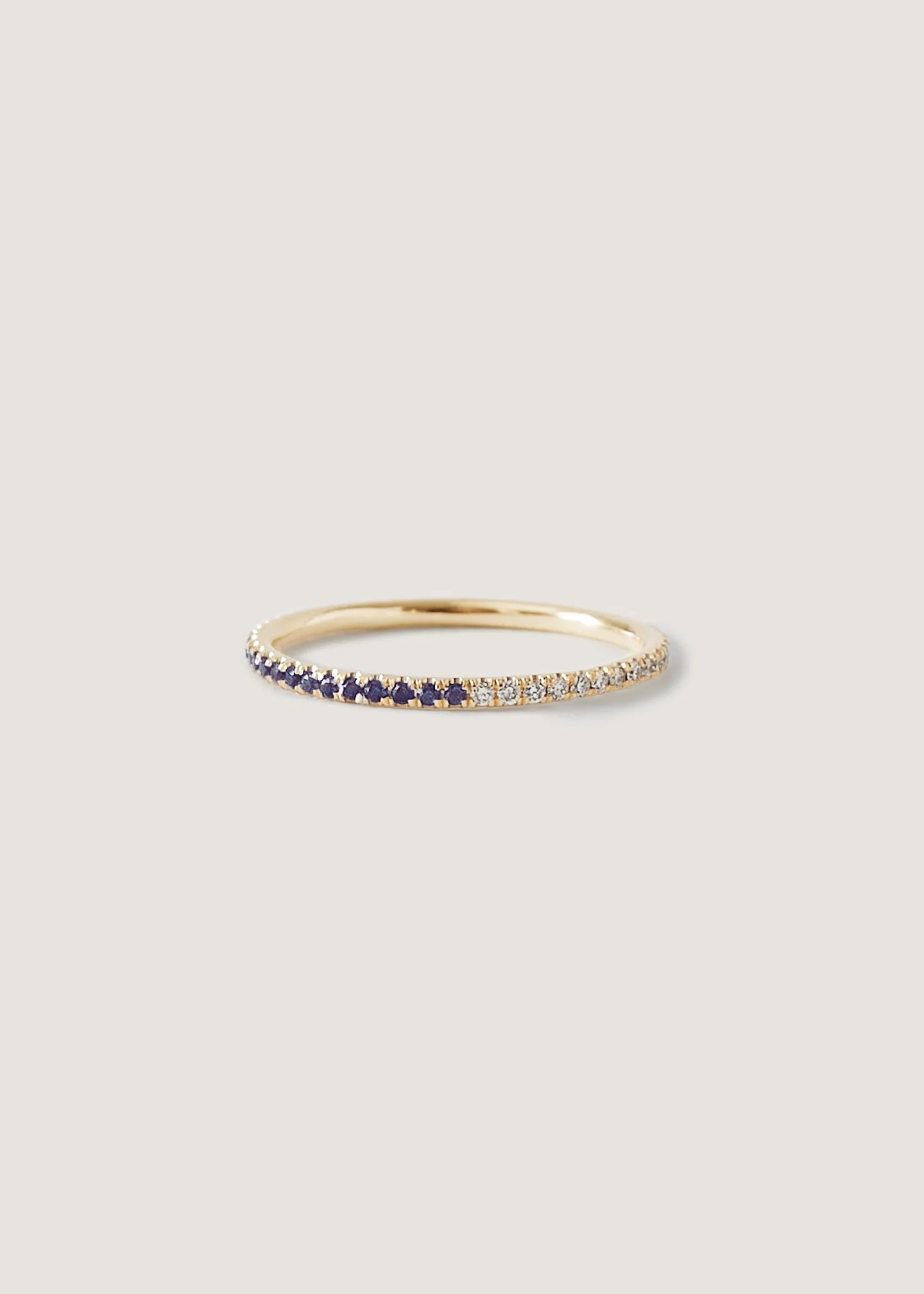 Two In One Pavé Birthstone Ring Alexandrite