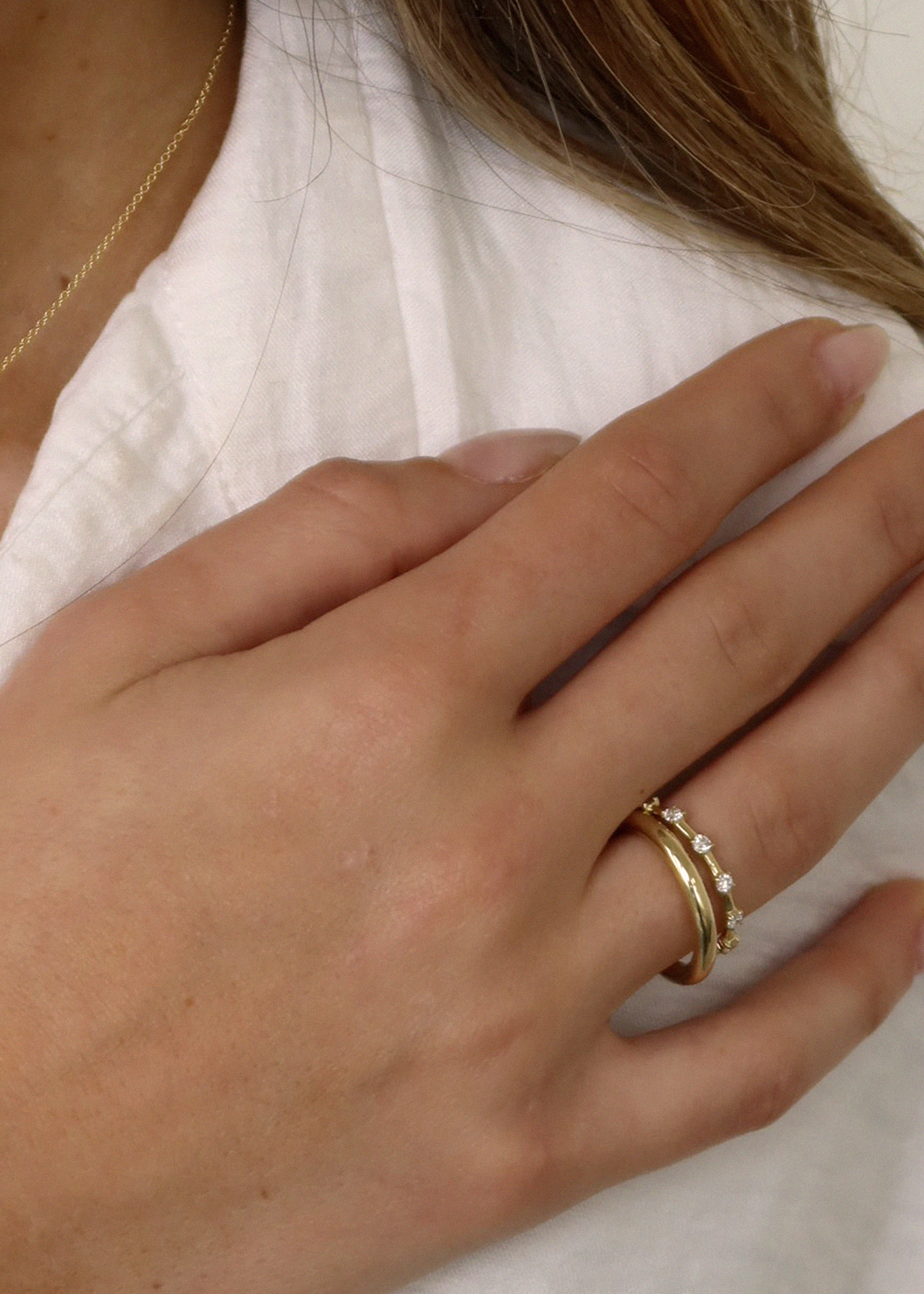 Arielle Four Prong Eternity Ring Diamond