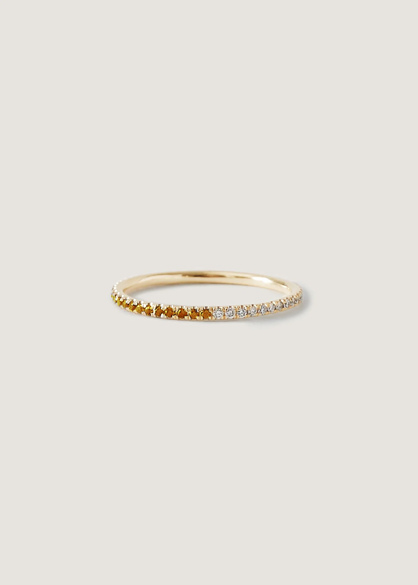 Two In One Pavé Birthstone Ring Citrine