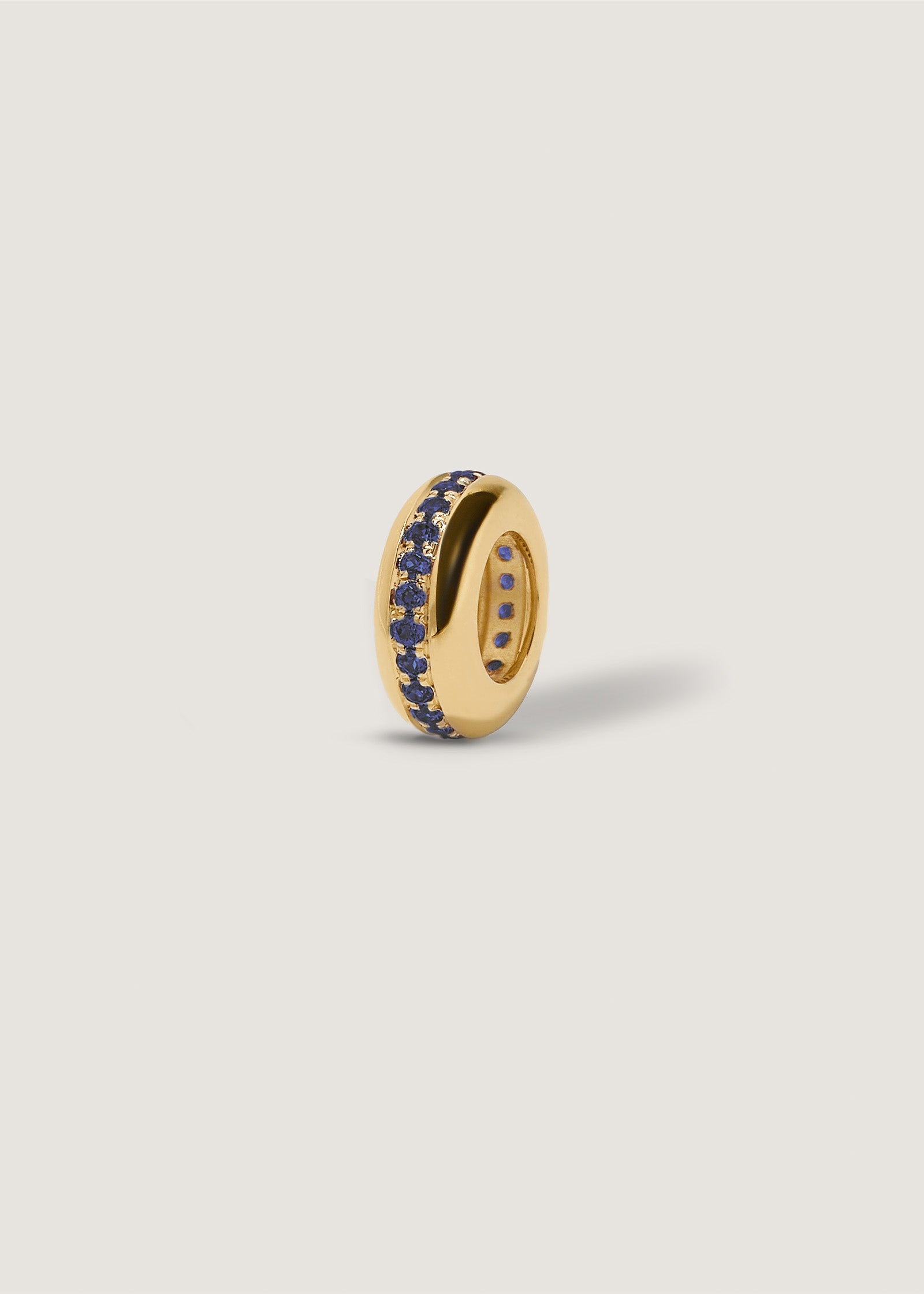 Noelle Pavé Dome Birthstone Charm Sapphire