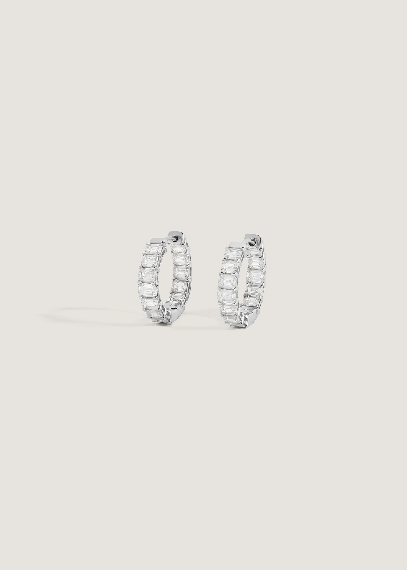 Brynn 2.5ctw Emerald Diamond Hoops