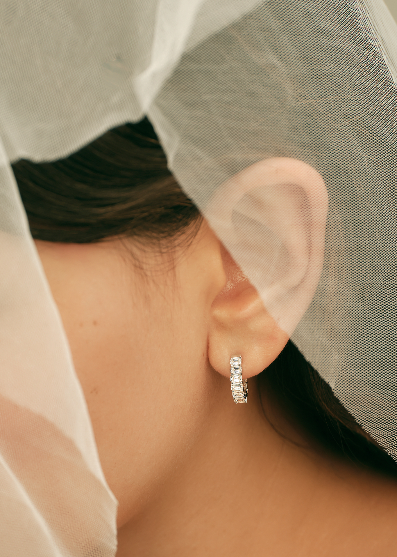 Brynn 2.5ctw Emerald Diamond Hoops
