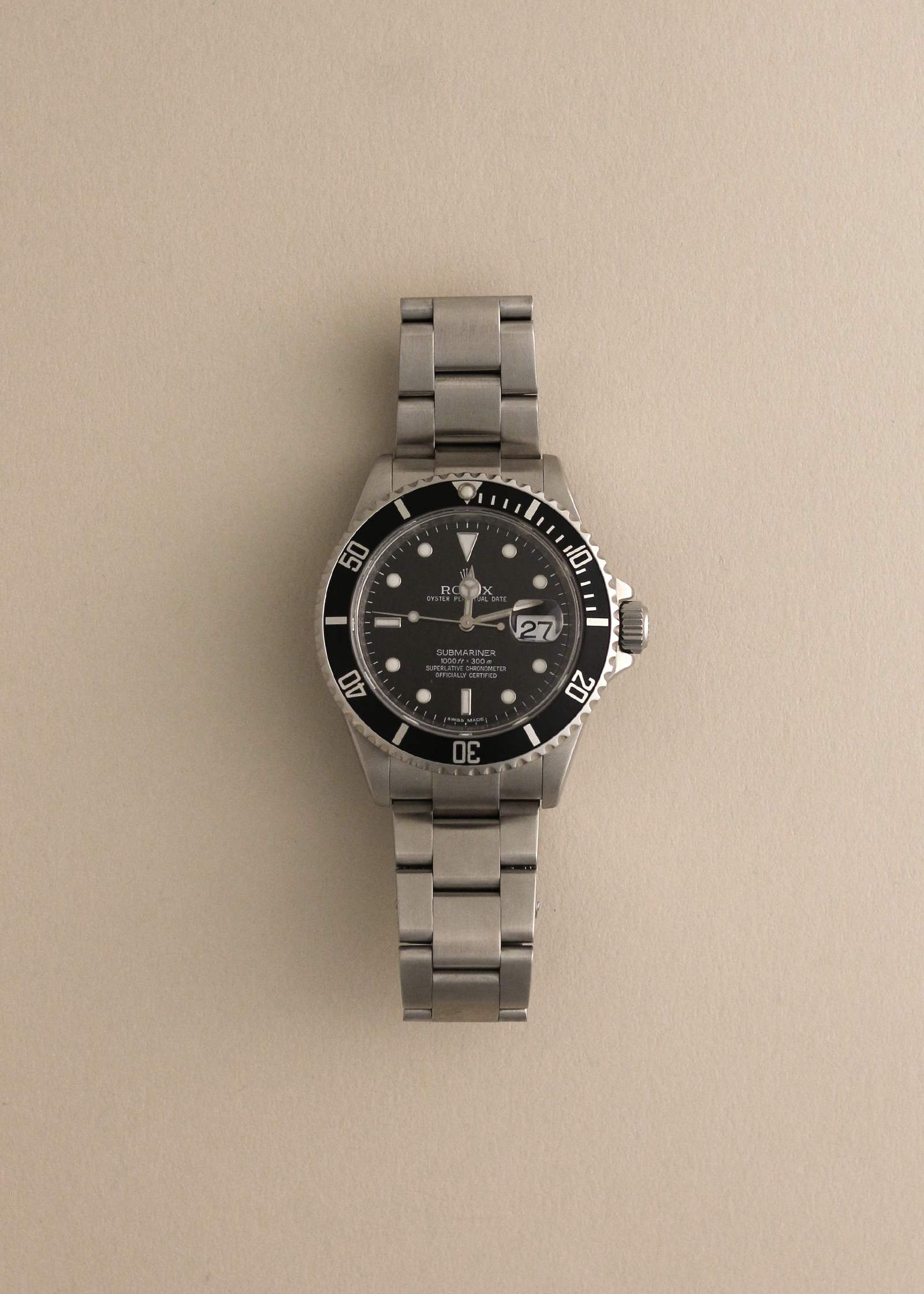 Vintage Rolex Submariner Date 16610 Engraved Rehaut