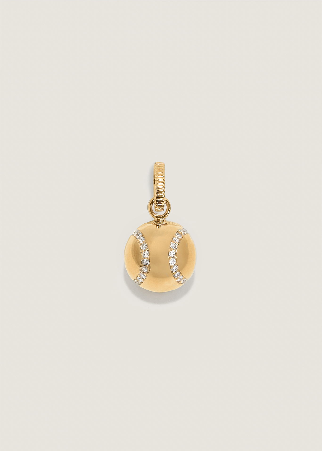Courtside Tennis Ball Pendant Diamond