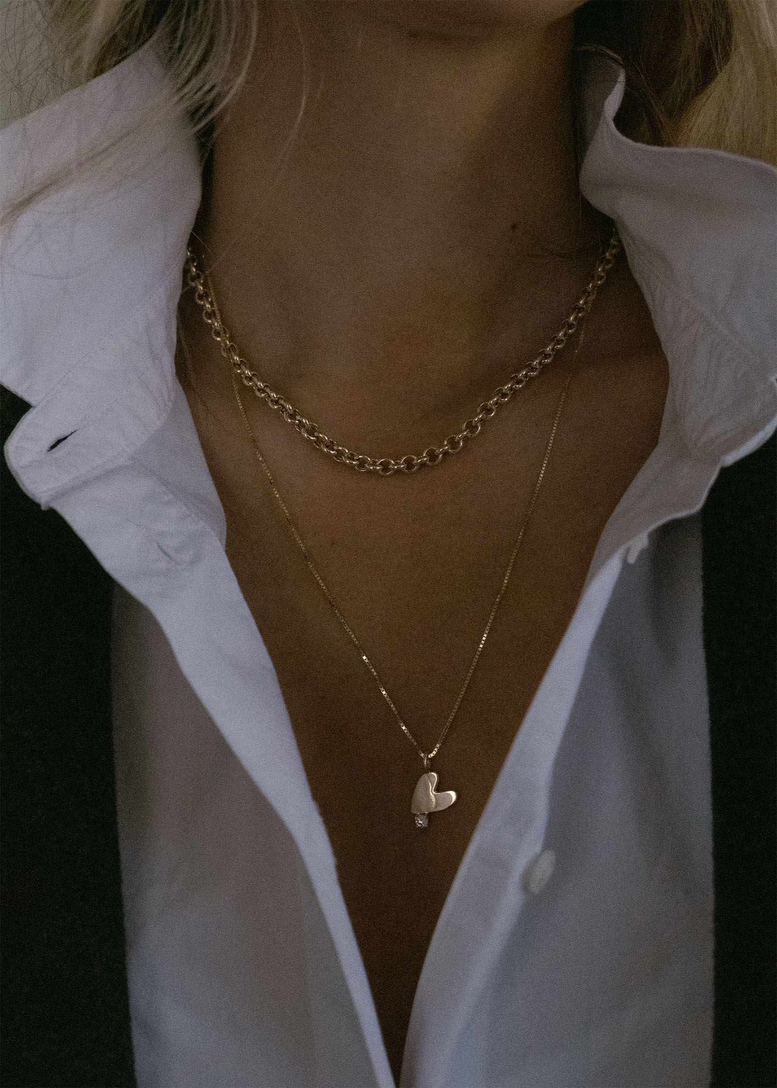 Amour Diamond Heart Pendant Necklace