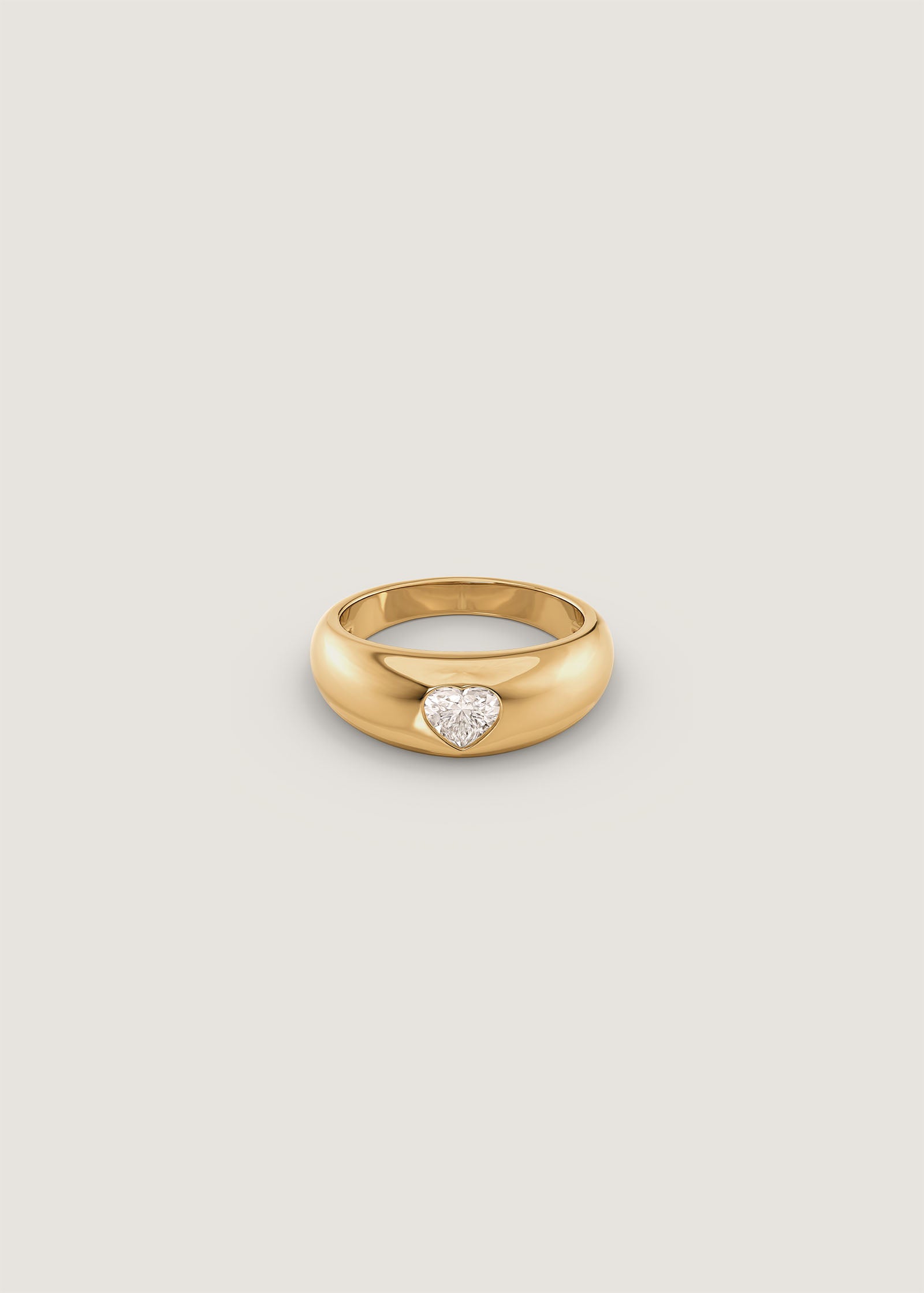 Baby Kay Heart Dome Ring Diamond