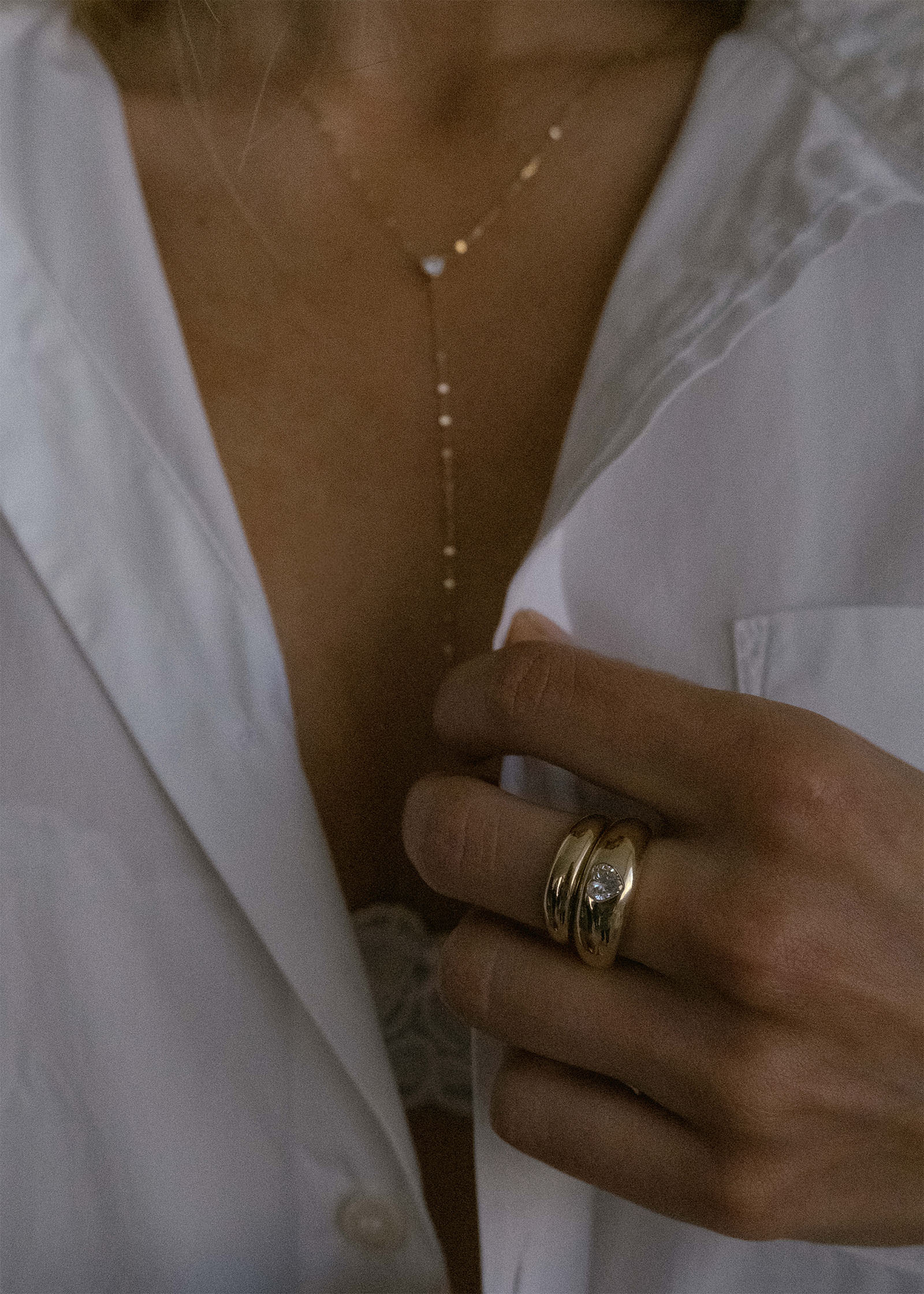 Baby Kay Heart Dome Ring Diamond