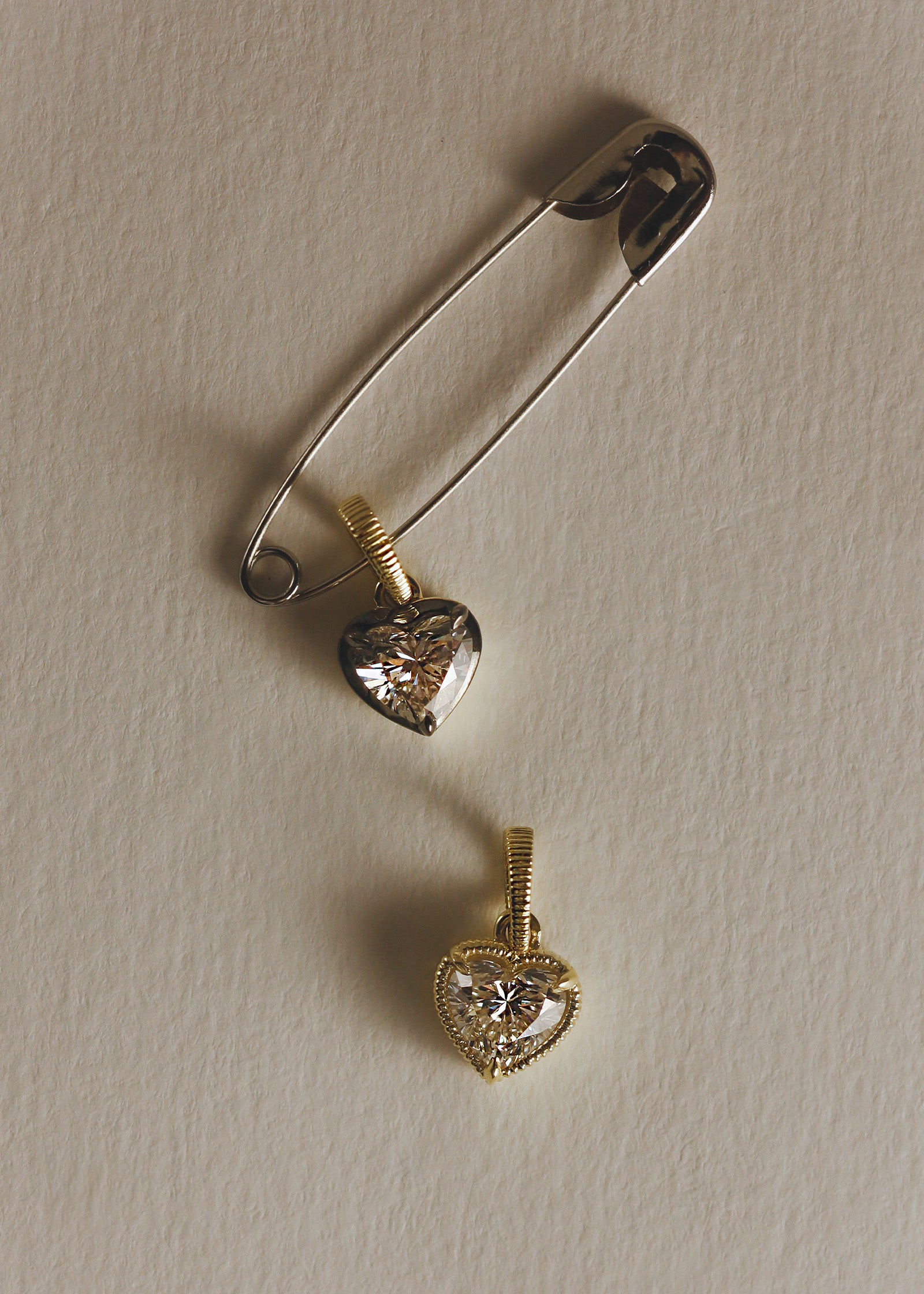 Clara Black Rhodium Heart Pendant