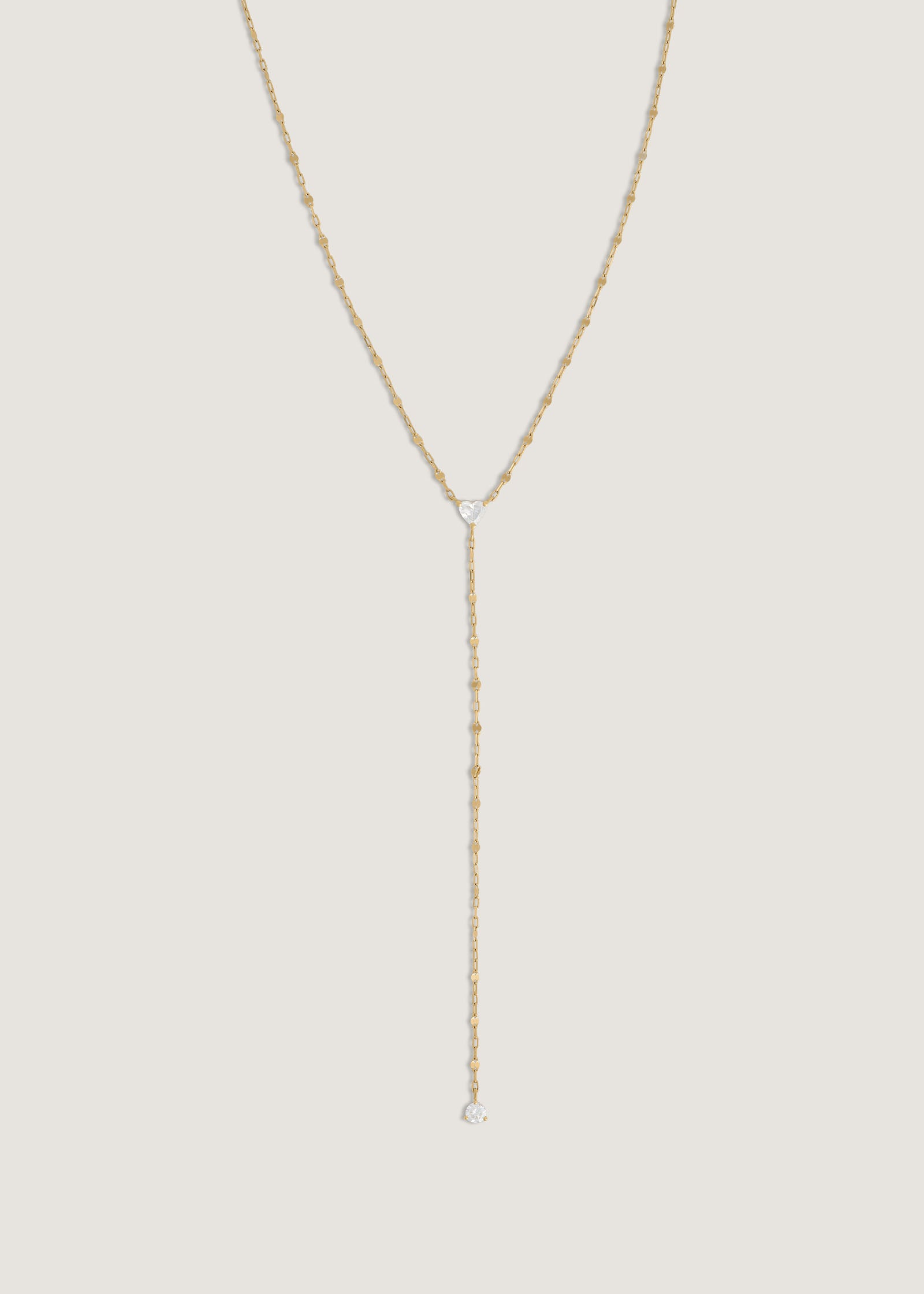 Darling Lariat Heart Necklace