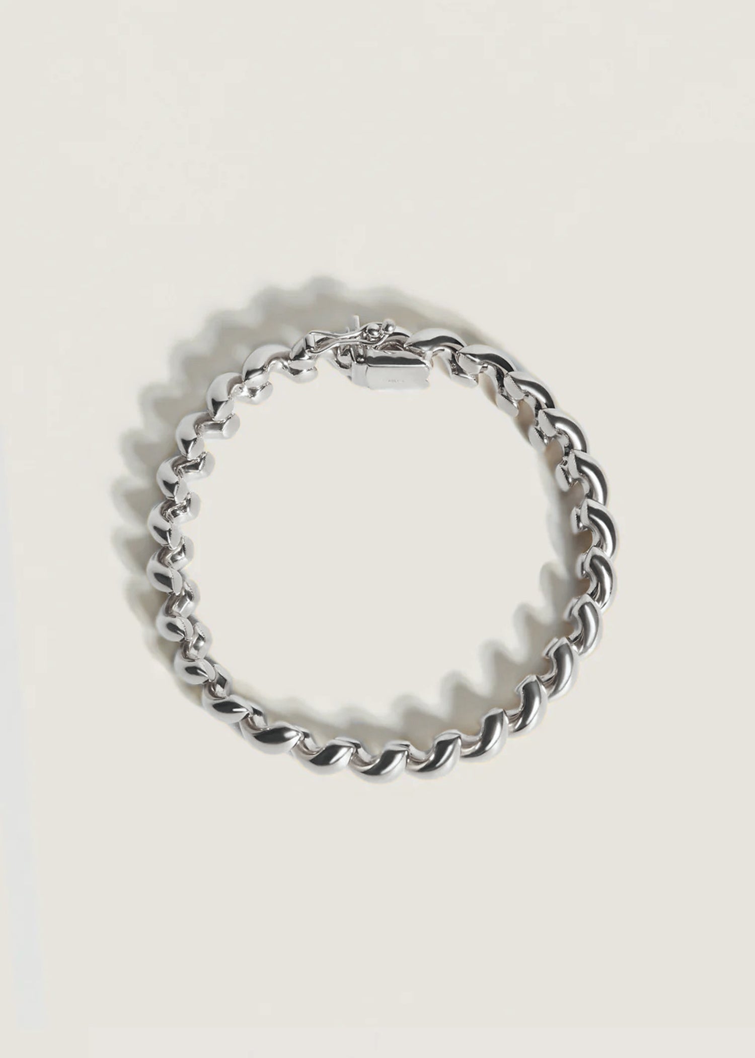 Top down view of a Sterling Silver Hampshire House Bracelet | Kinn Studio