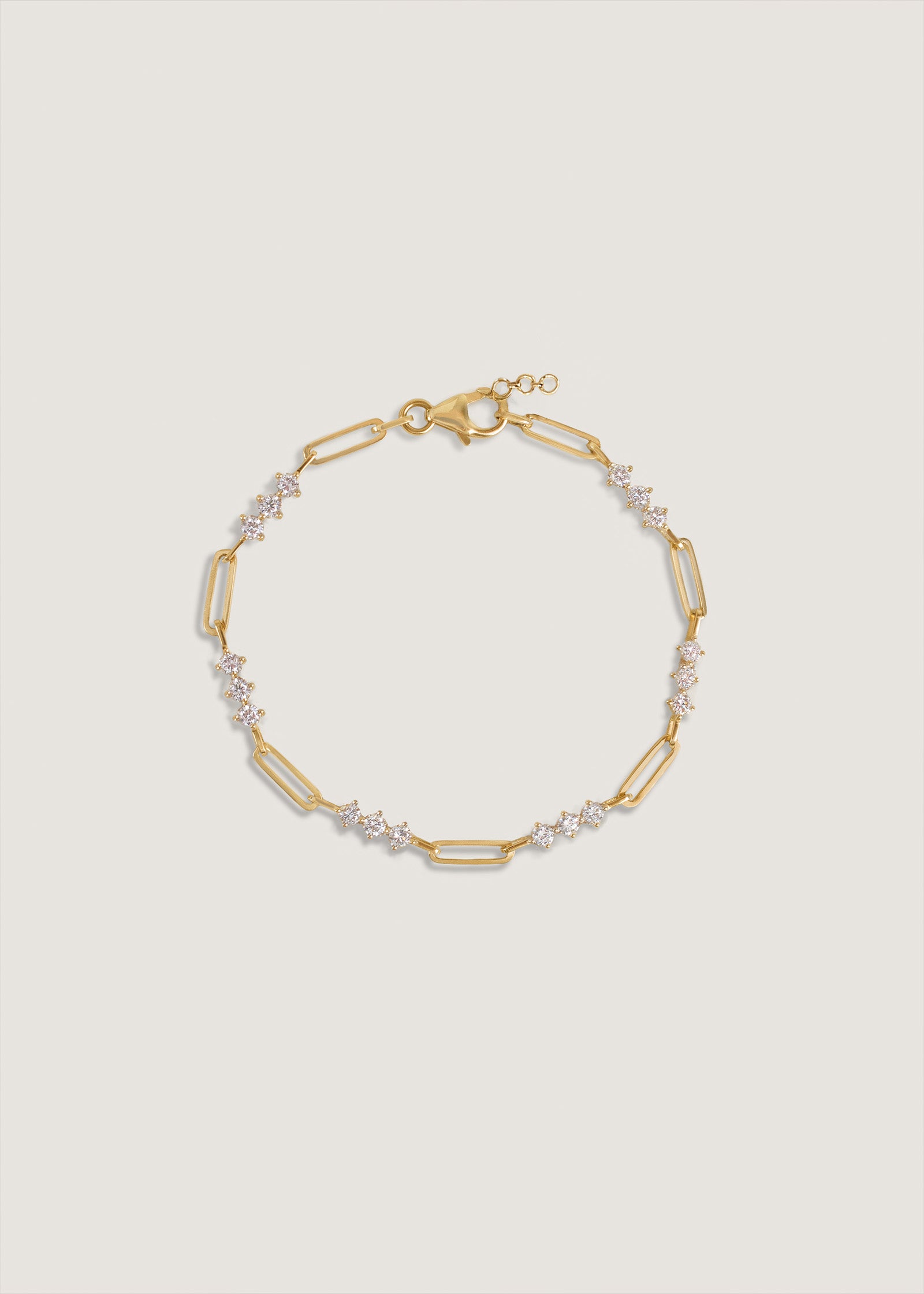 Kinn 14k Gold Karina Diamond Trio Bracelet