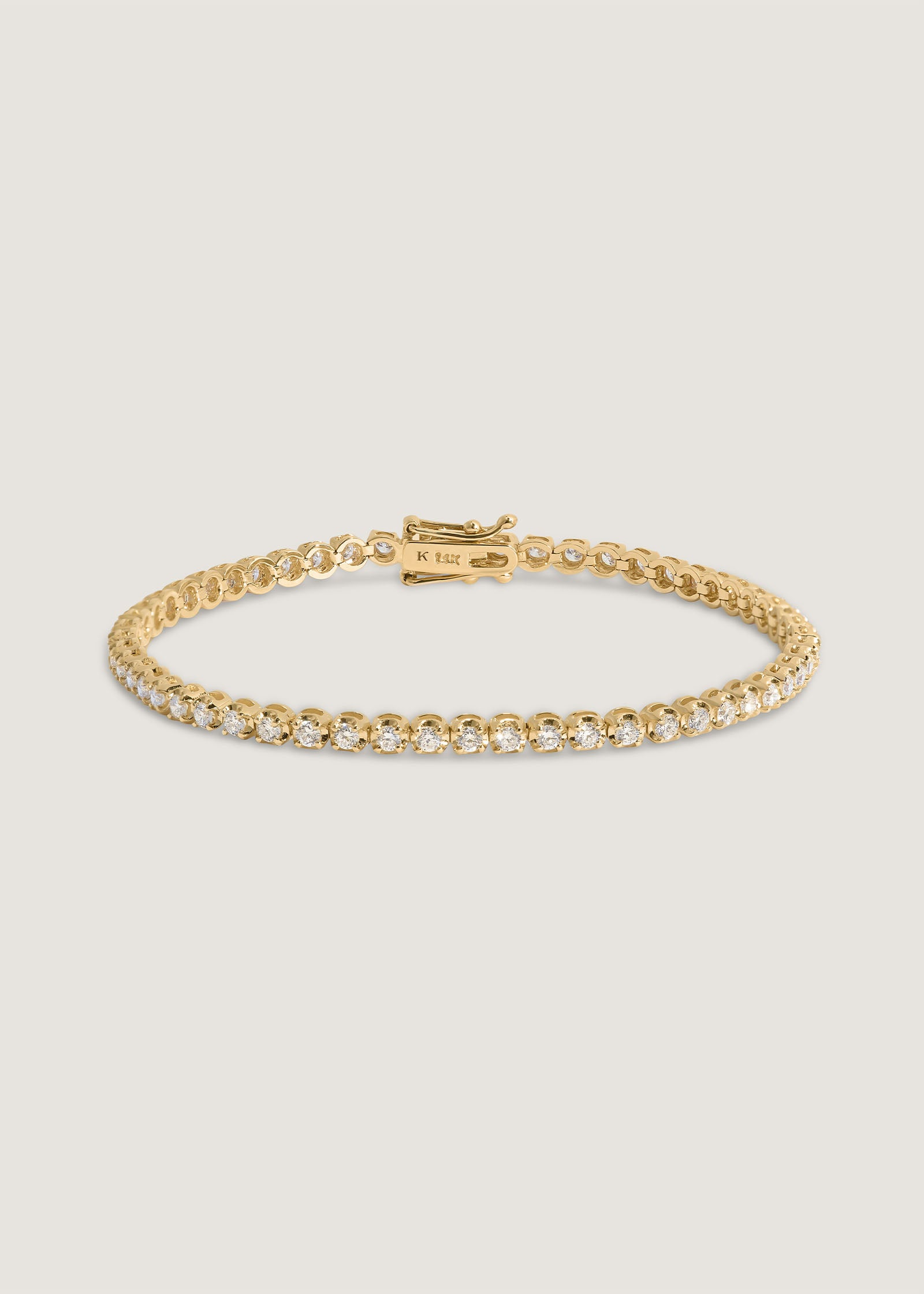 Madison Diamond Tennis Bracelet Yellow Gold