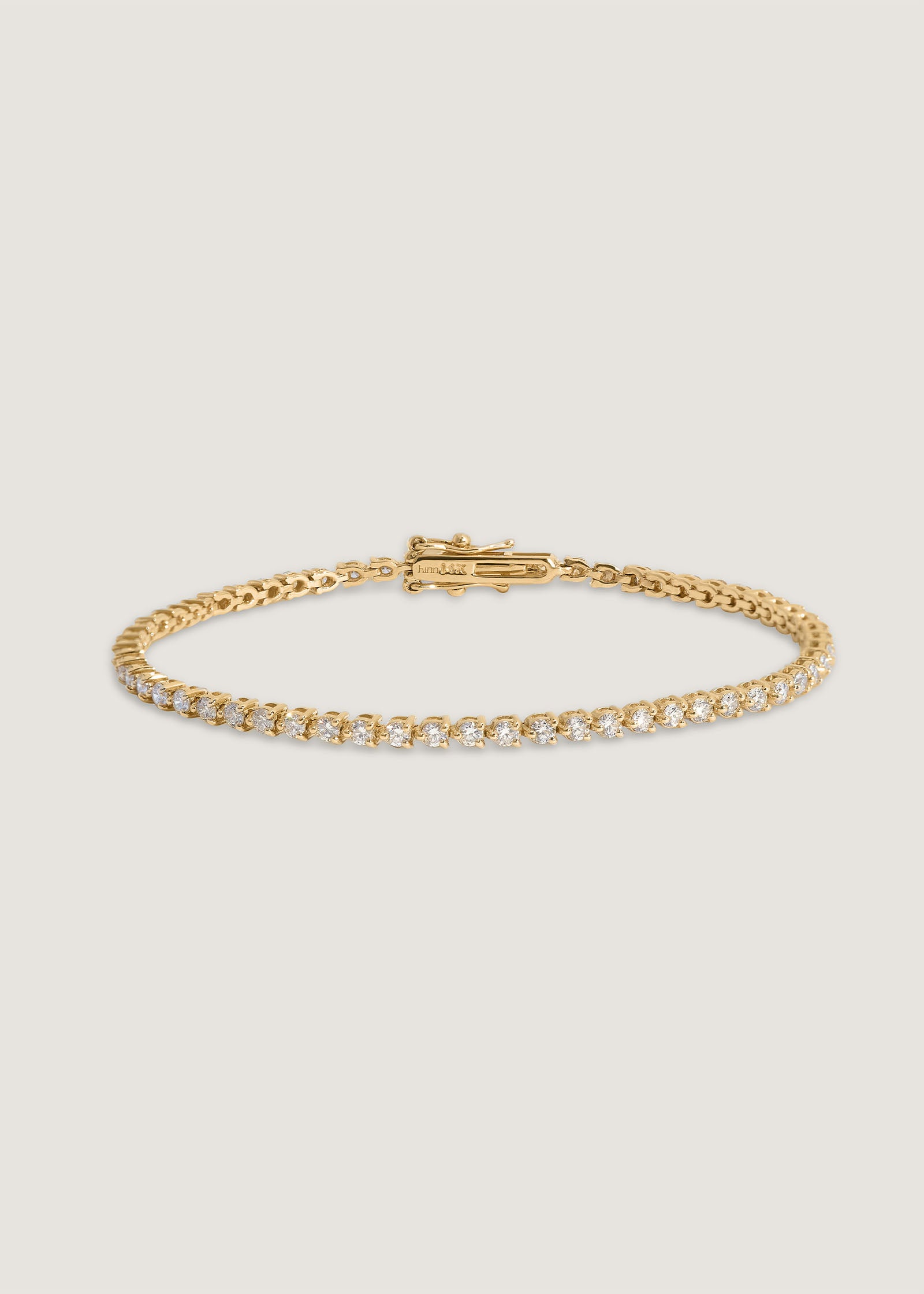 Petite Rachel Three Prong Tennis Bracelet Diamond