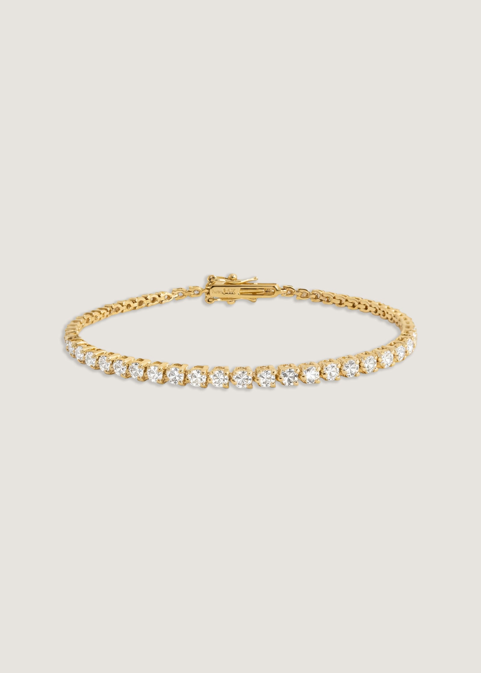 Rachel Three Prong Tennis Bracelet Diamond