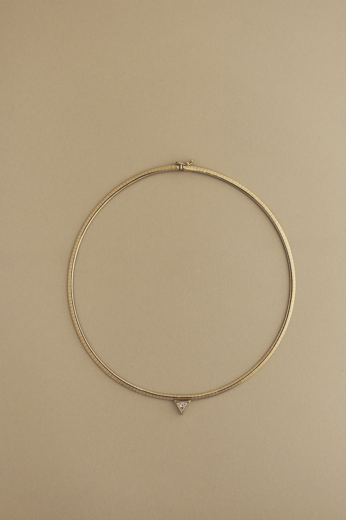 Vintage Heirloom Triangle Diamond Necklace