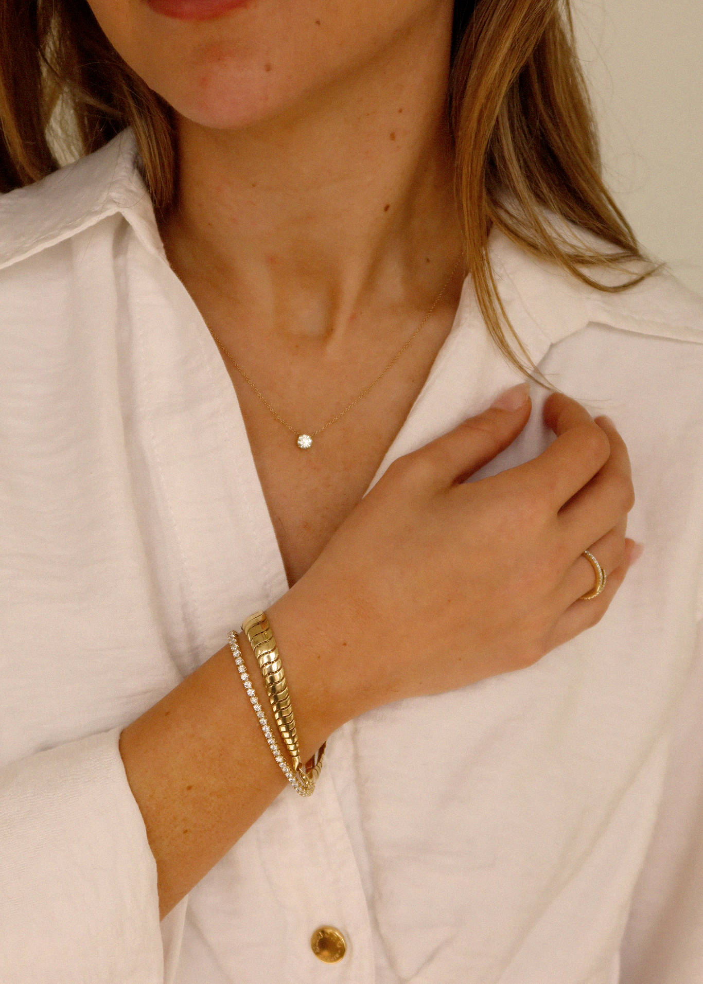 Eternity Diana Tennis Bracelet 3ctw Yellow Gold