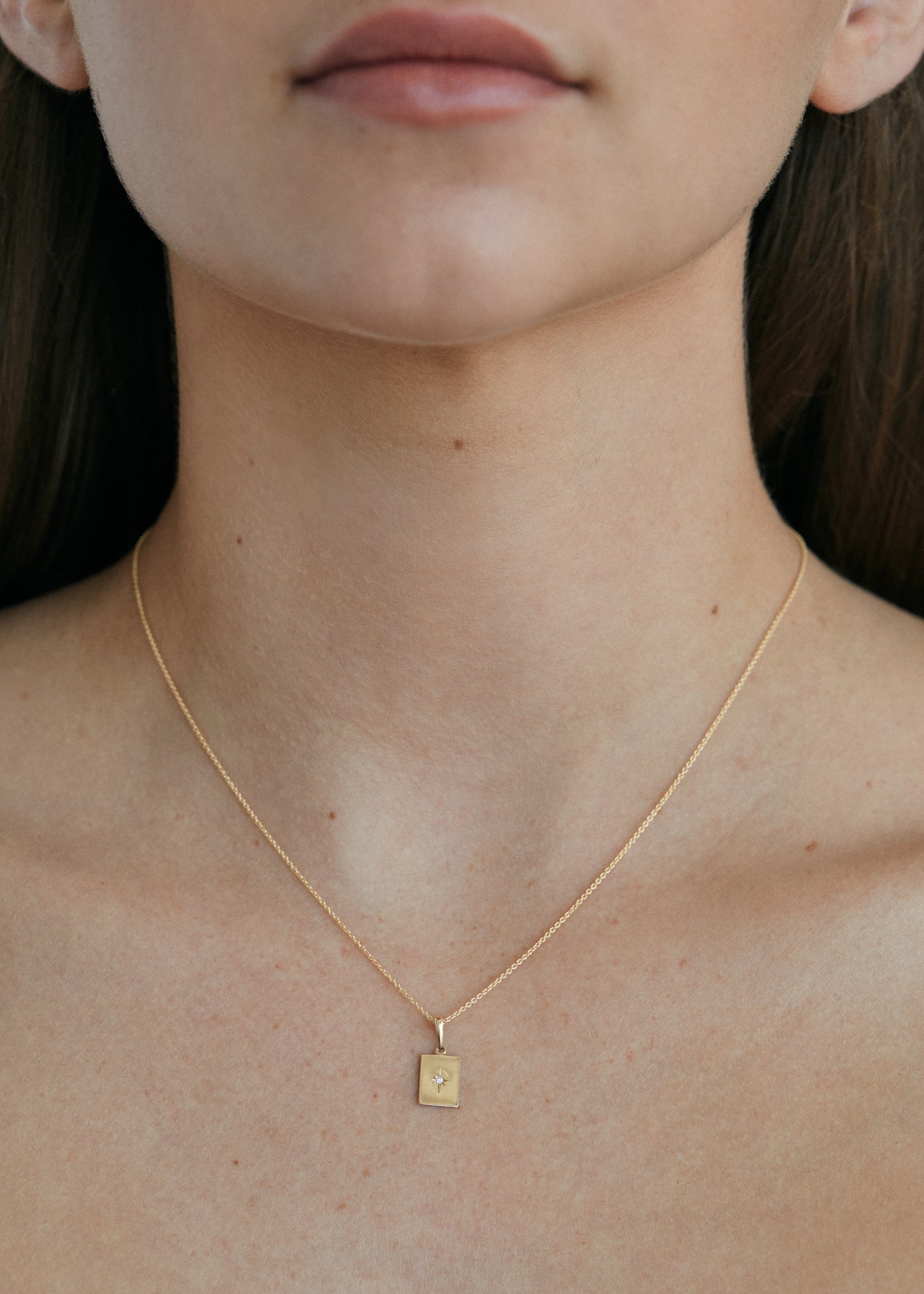 Petite North Star Diamond Pendant