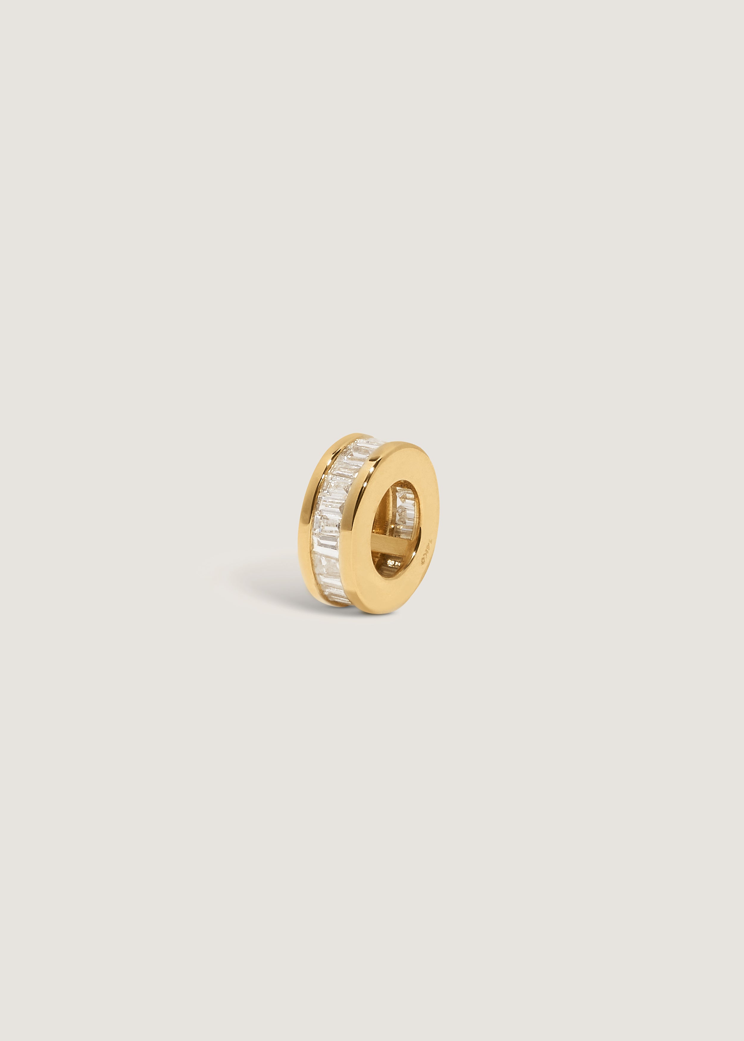 Milestone Baguette Birthstone Charm Diamond