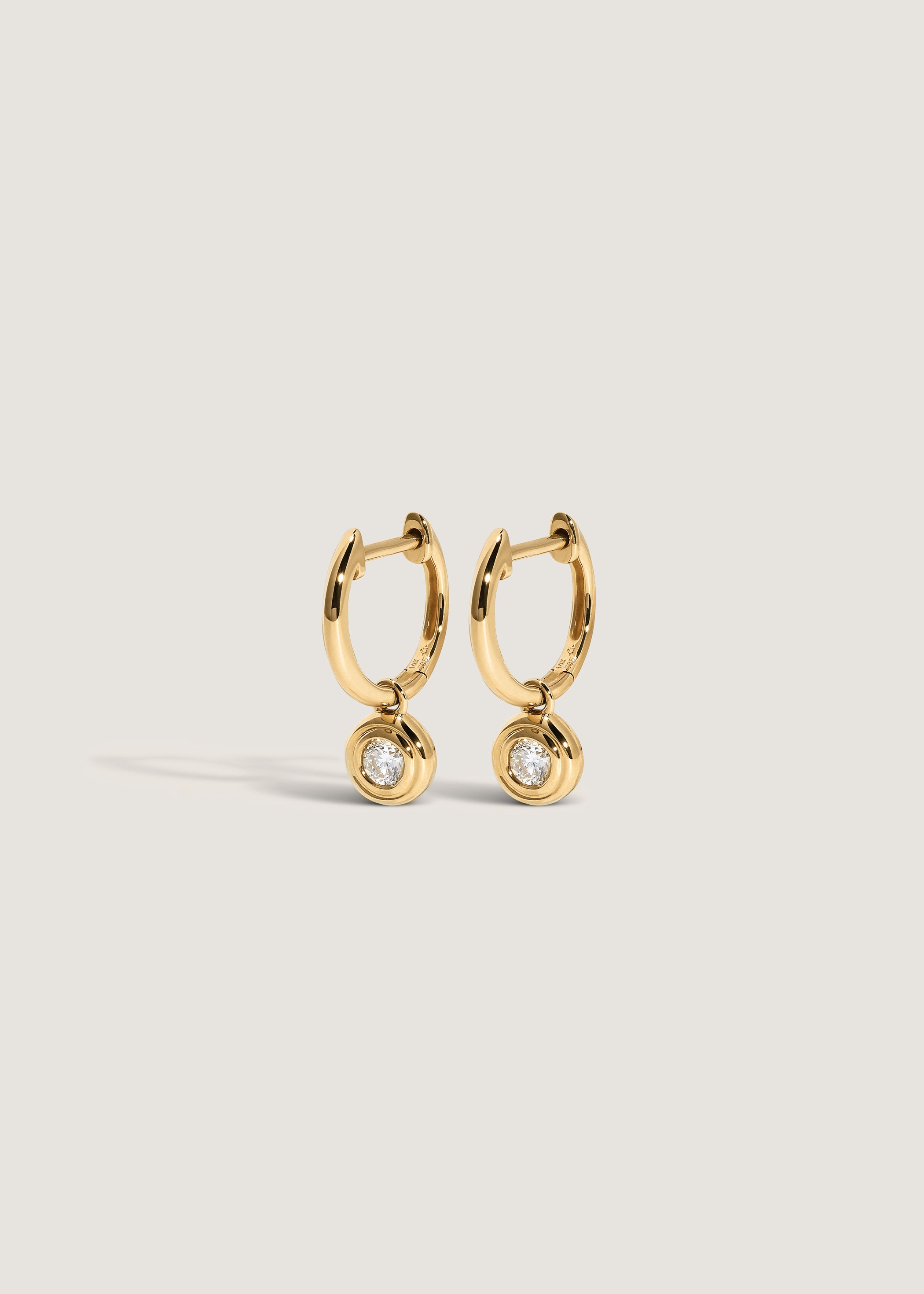 Cosette Huggie Earrings Diamond