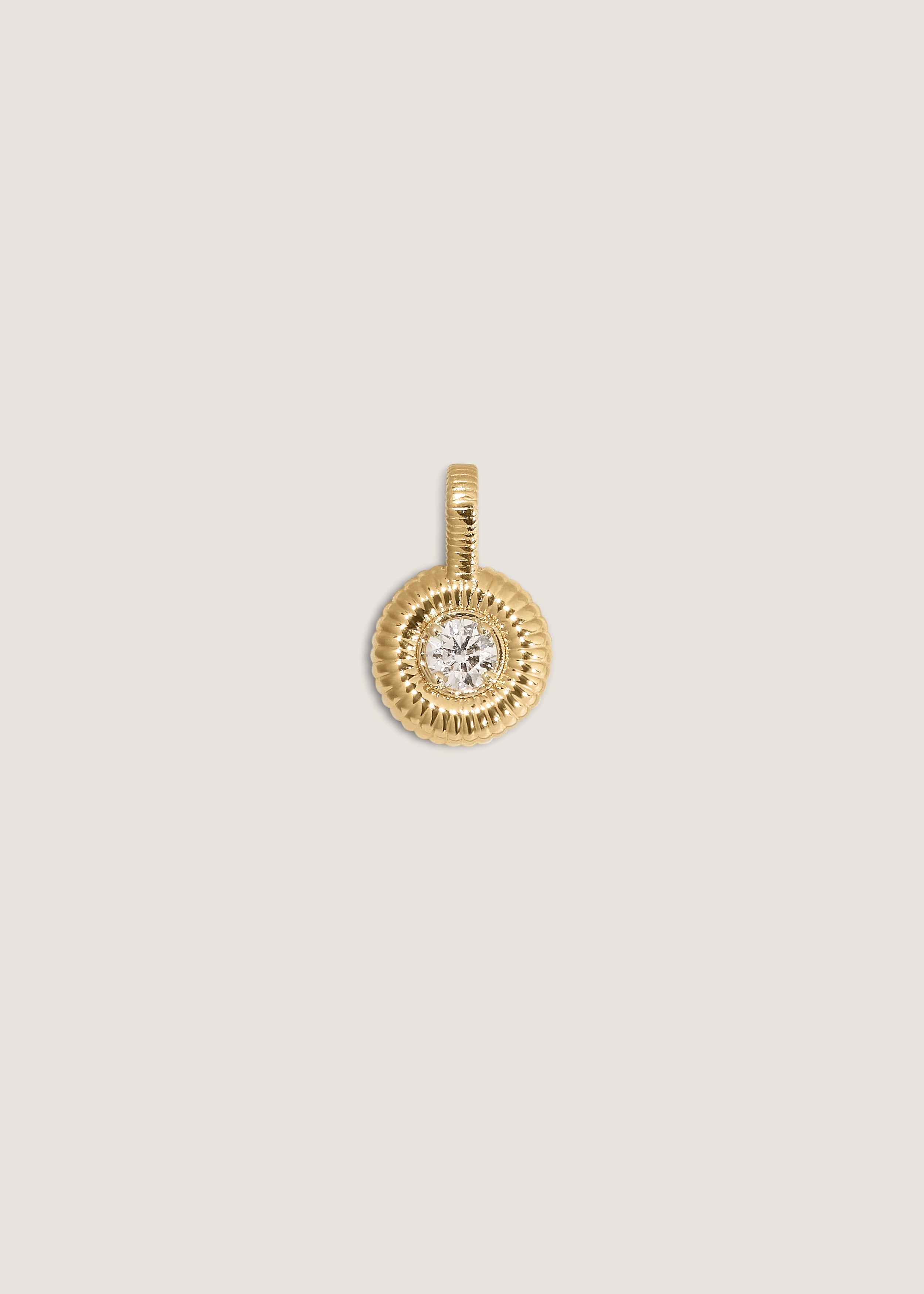 Delphine Ribbed Pendant Diamond