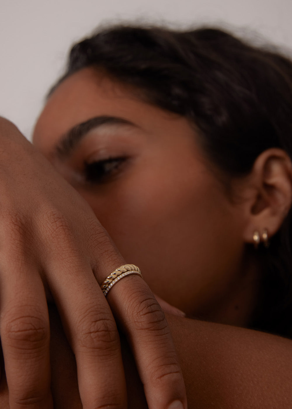 alt="Claudine I & Dahlia Micro Pavé Ring Stack"alt="Claudine I & Dahlia Micro Pavé Ring Stack"