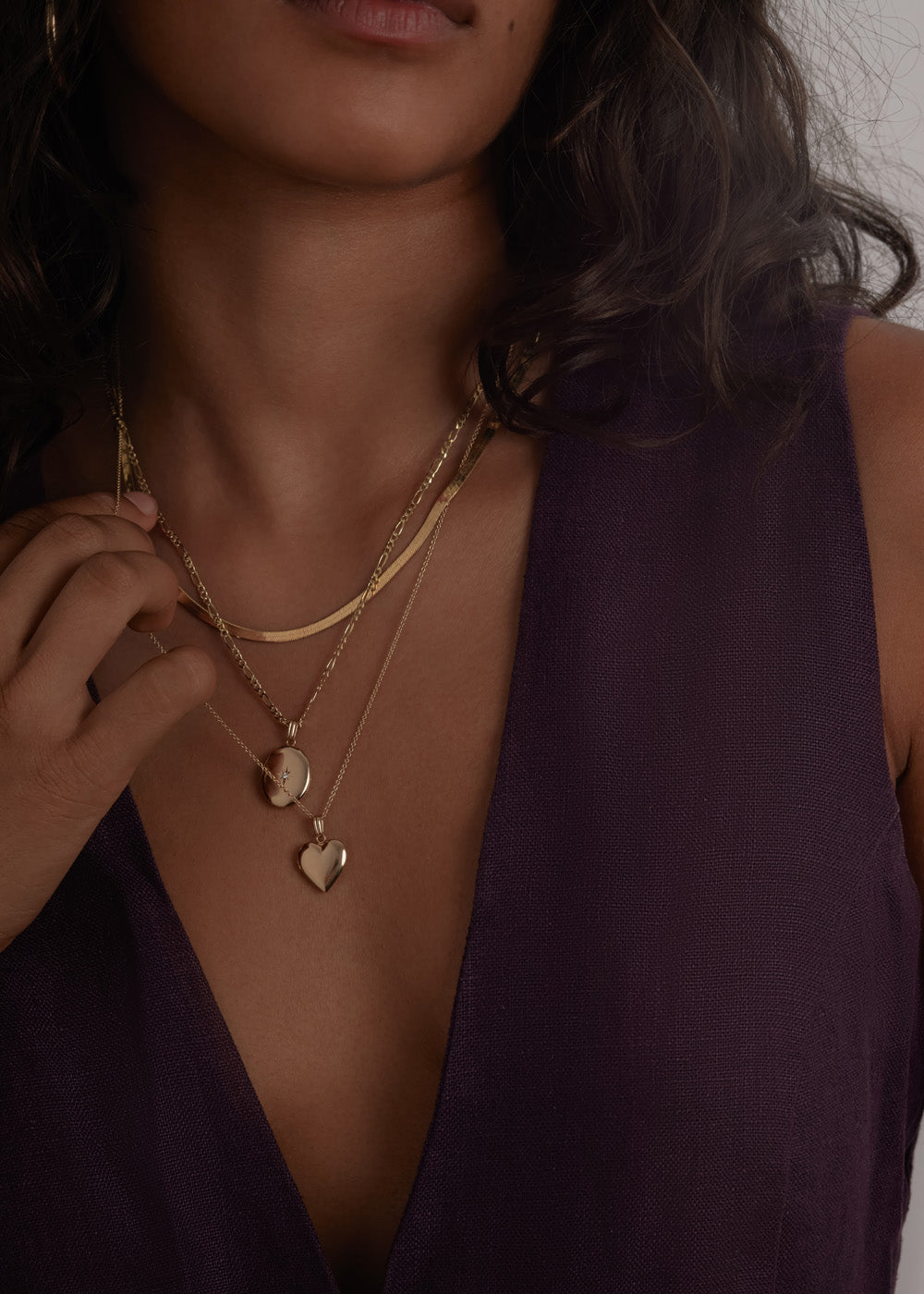alt="Maison Heart Locket Necklace I"