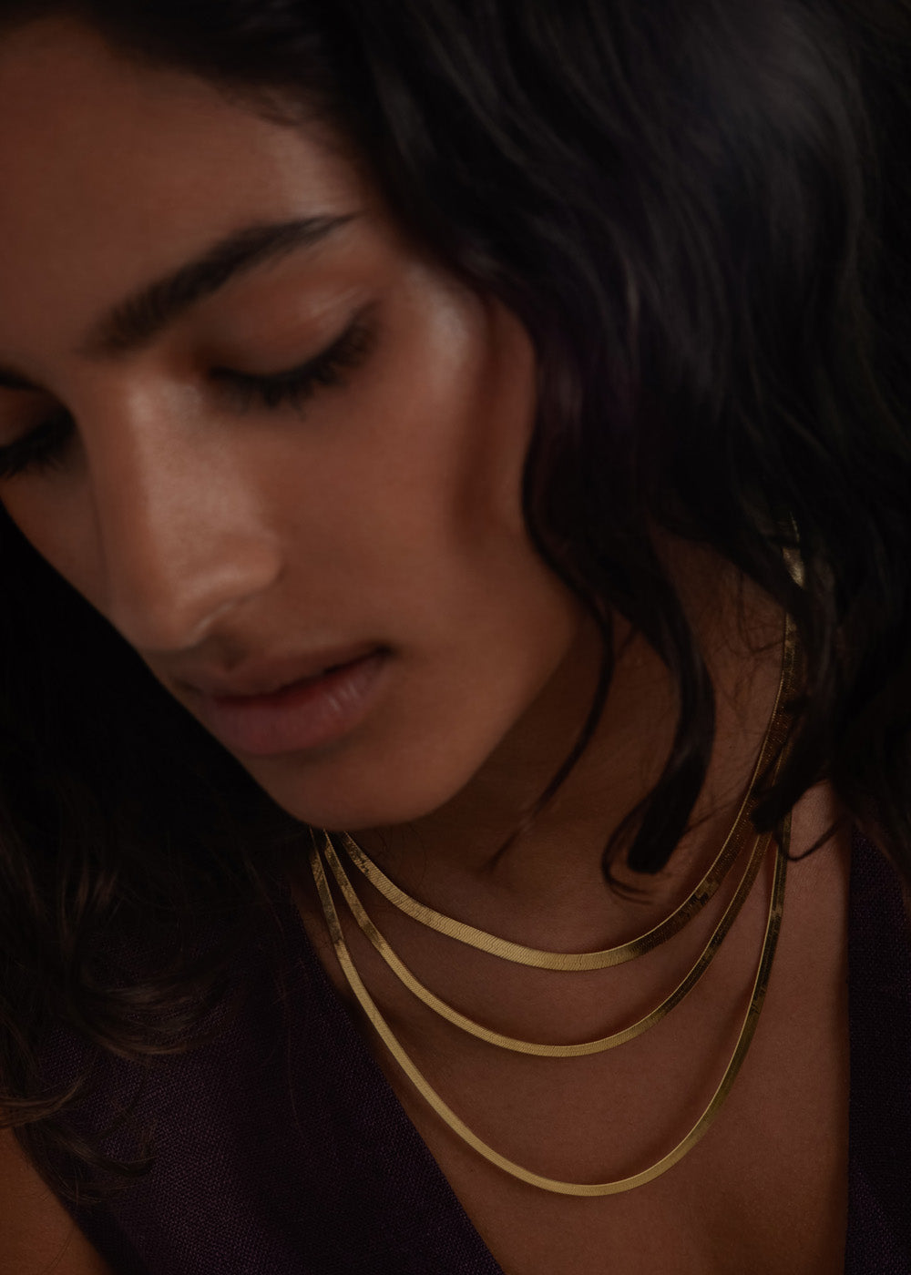 alt="Carter Flat Herringbone Chain III"