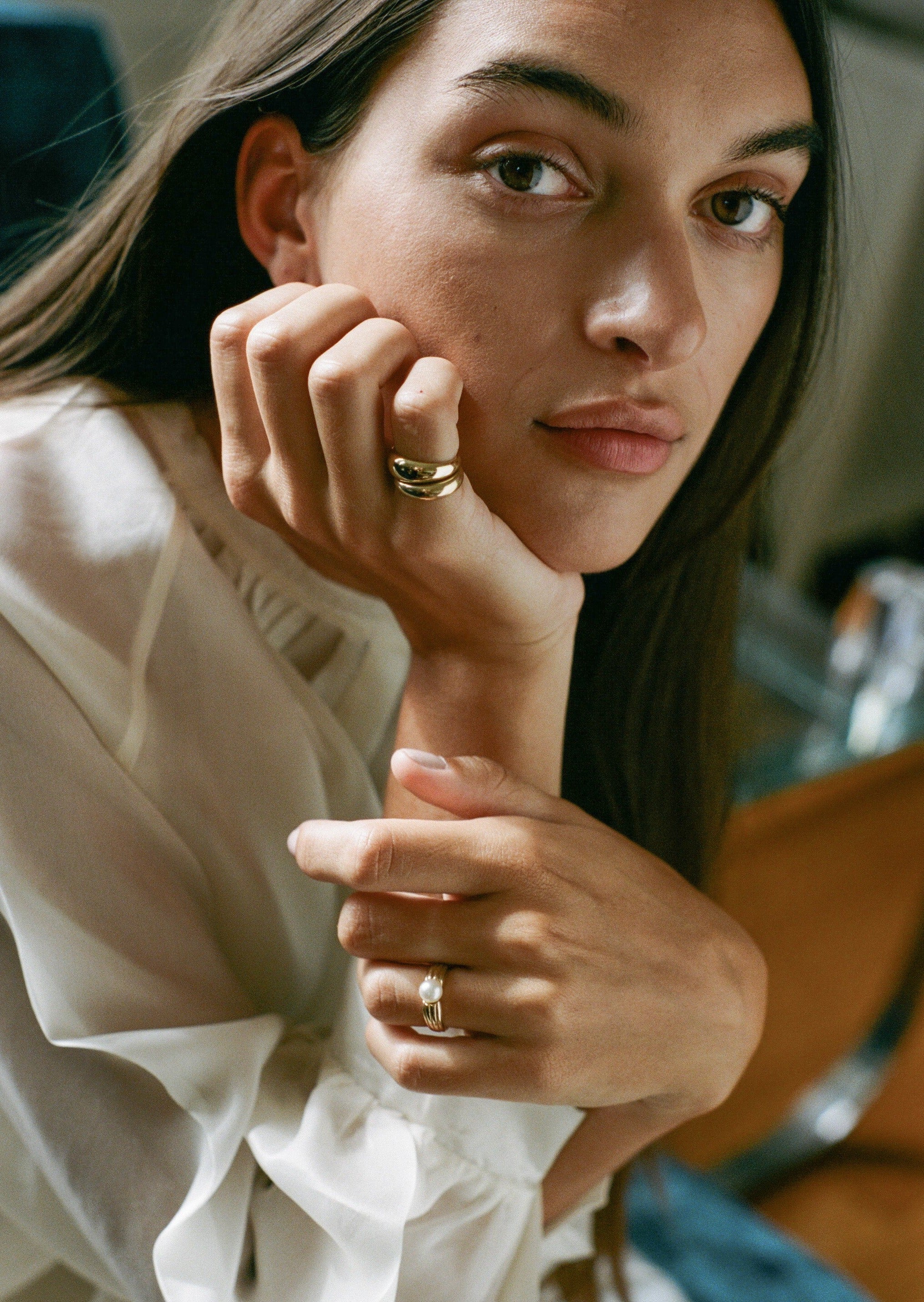 alt="Double Dare To Love Dome Ring (Gold & Gold)"