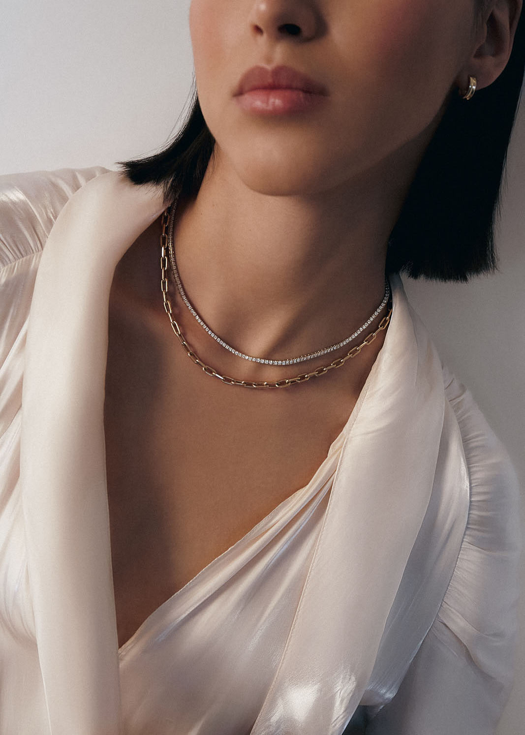 alt="Diana Diamond Tennis Necklace"