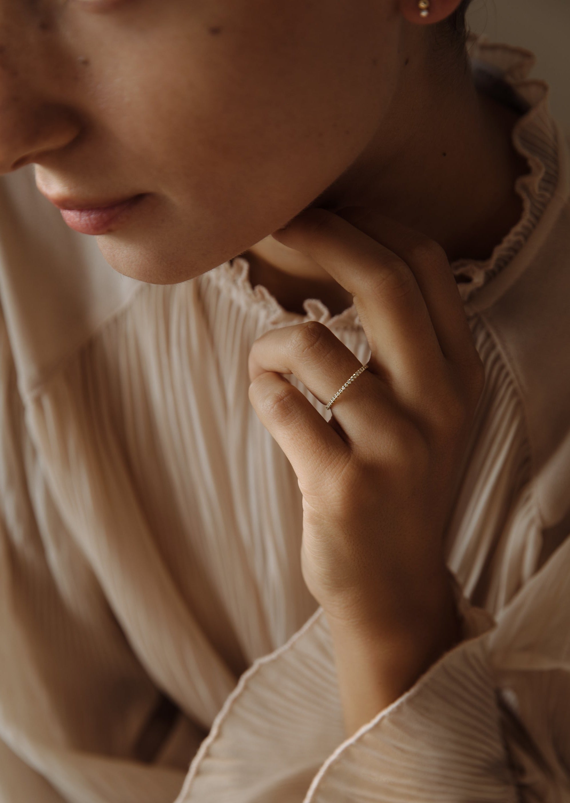 alt="Dahlia Micro Pavé Ring I"