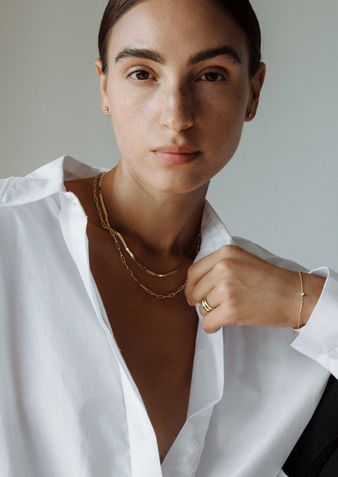 alt="Carter Flat Herringbone Chain I"