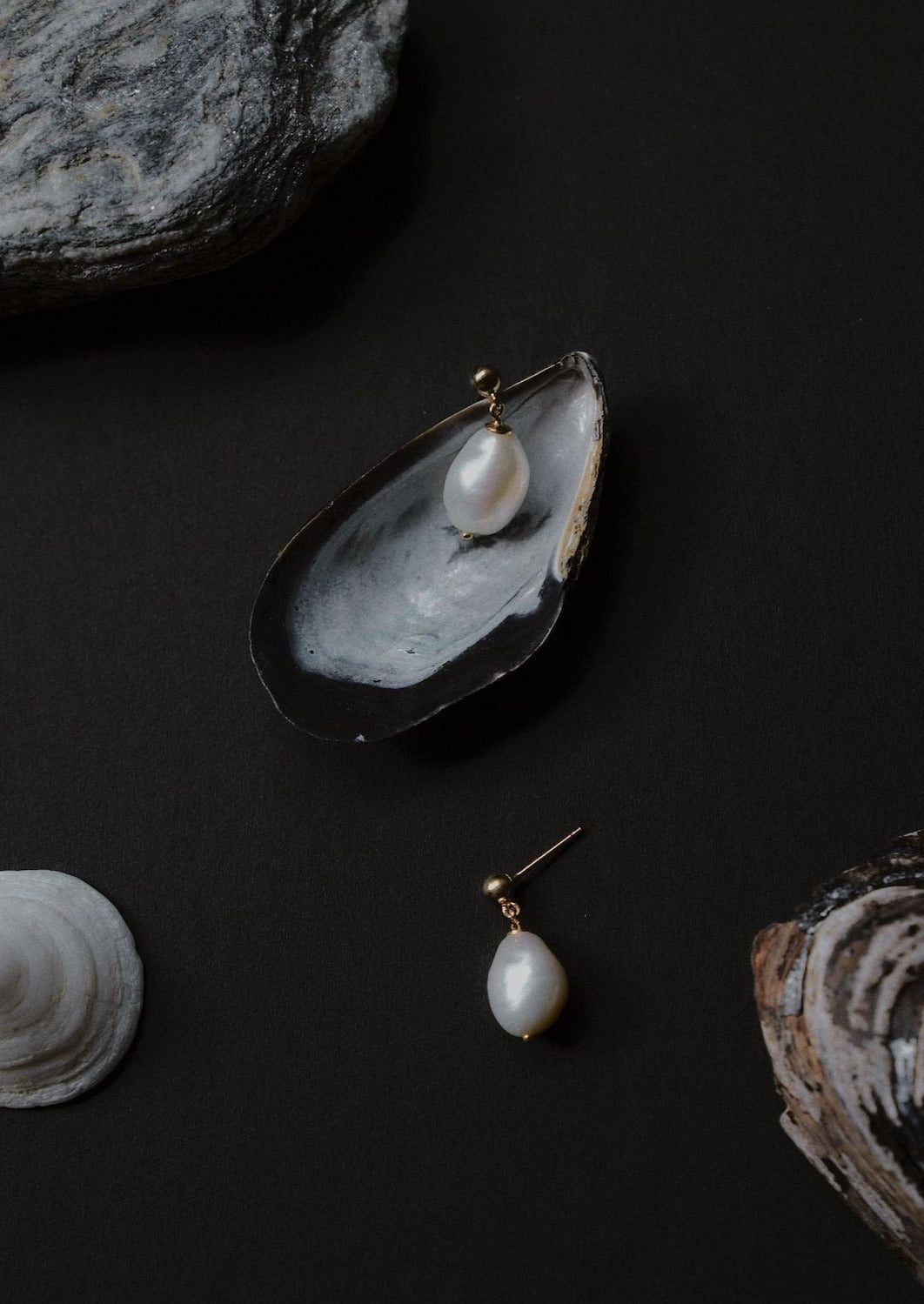 alt="Baroque Pearl Drop Earrings"