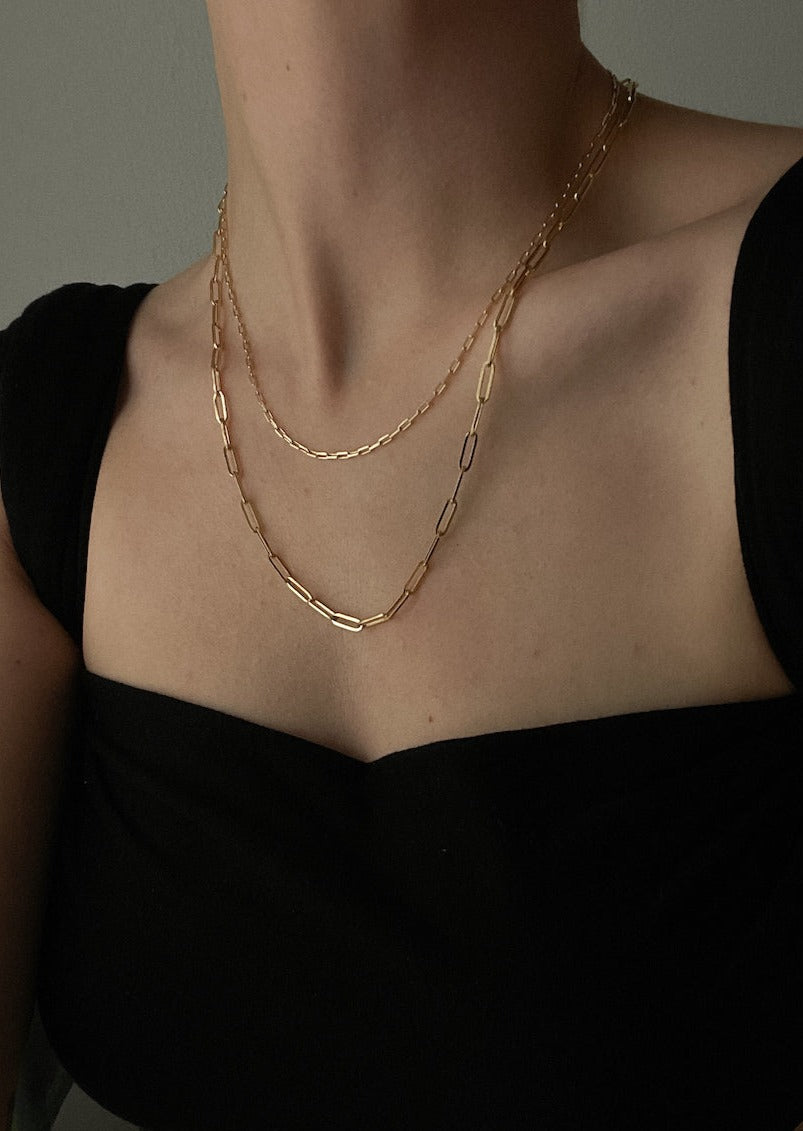 alt="Petite Link Chain Necklace"