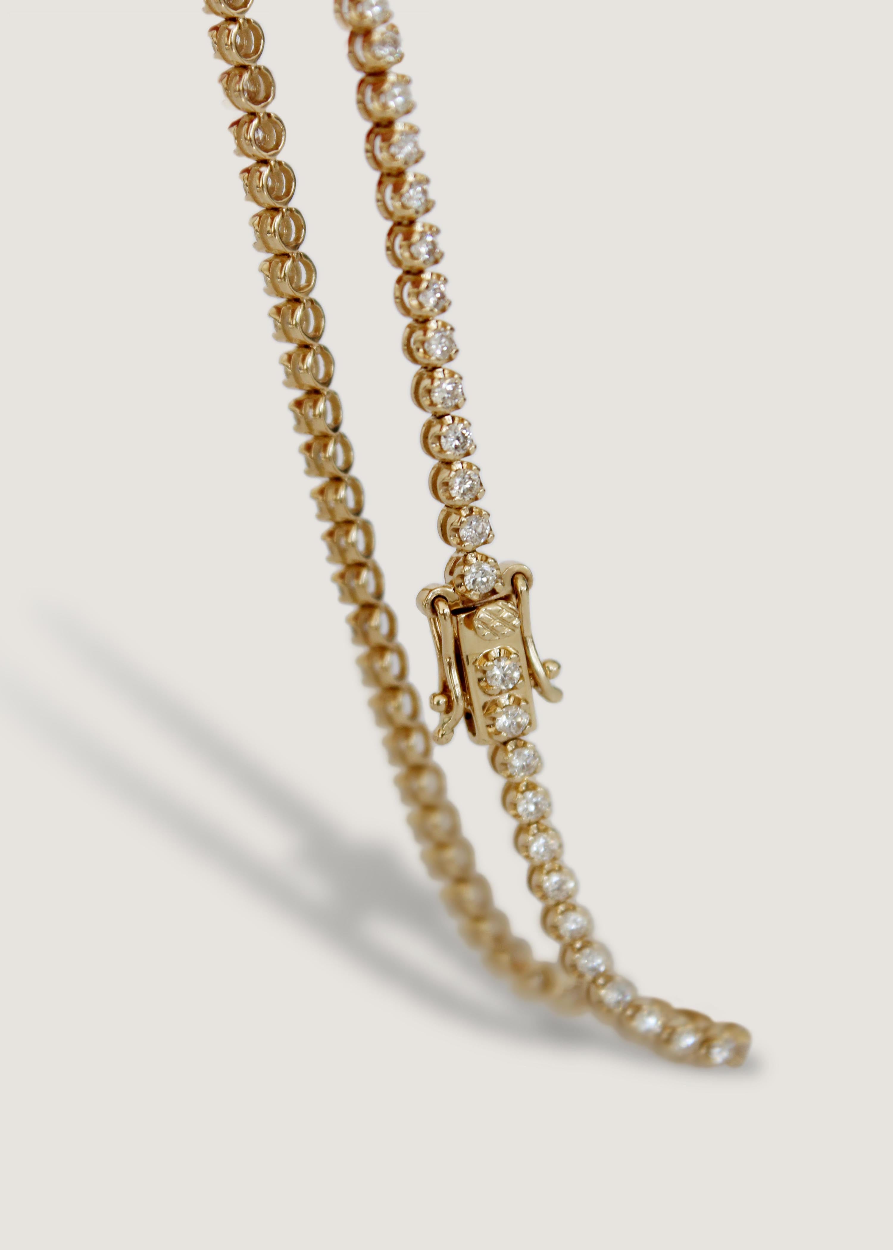 alt="Madison Diamond Tennis Bracelet"