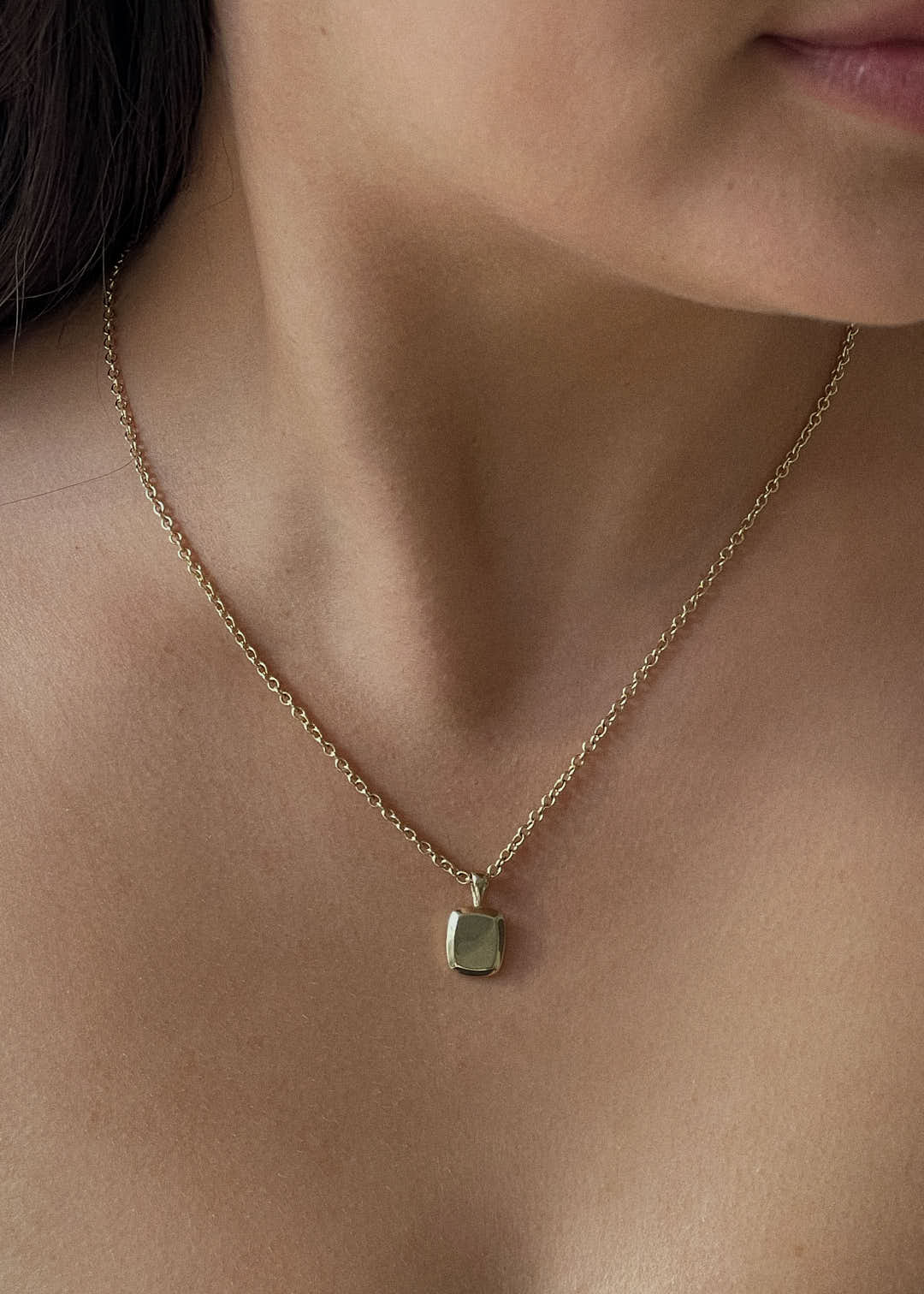 alt="Maeve Cushion Pendant Necklace"