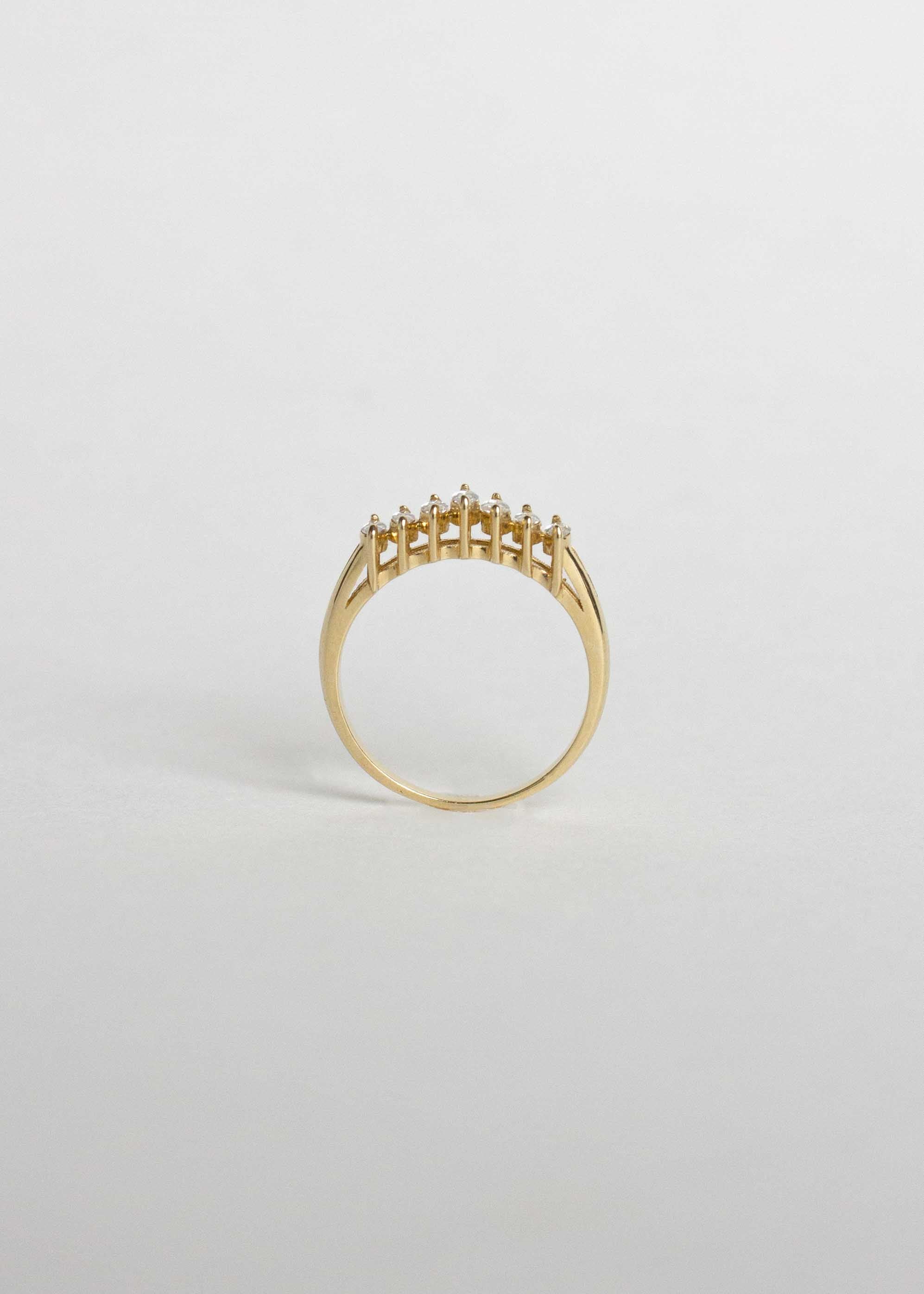 alt="Seven Marquise Ring"